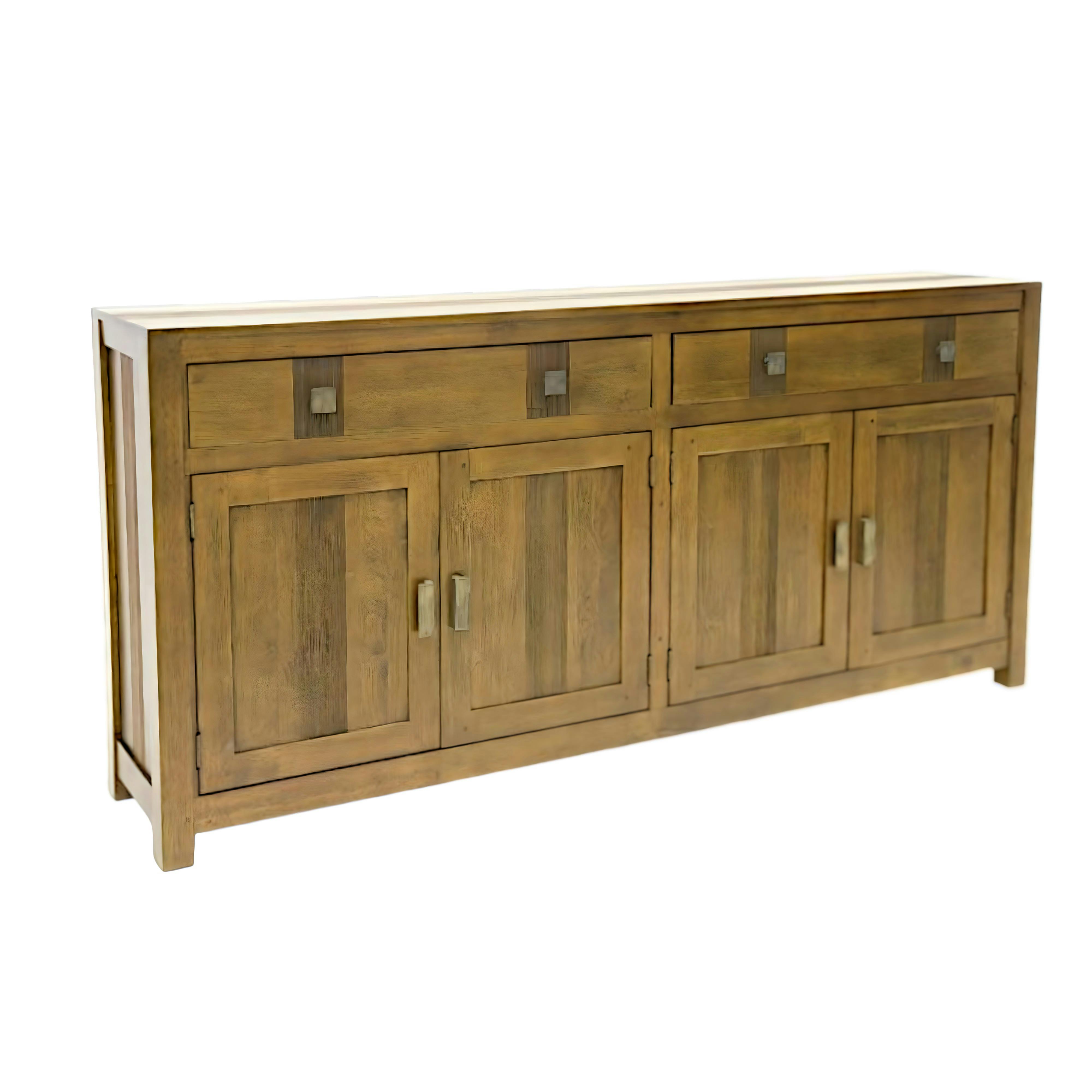 Buffet 4 portes exotique hévéa 180cm GALA