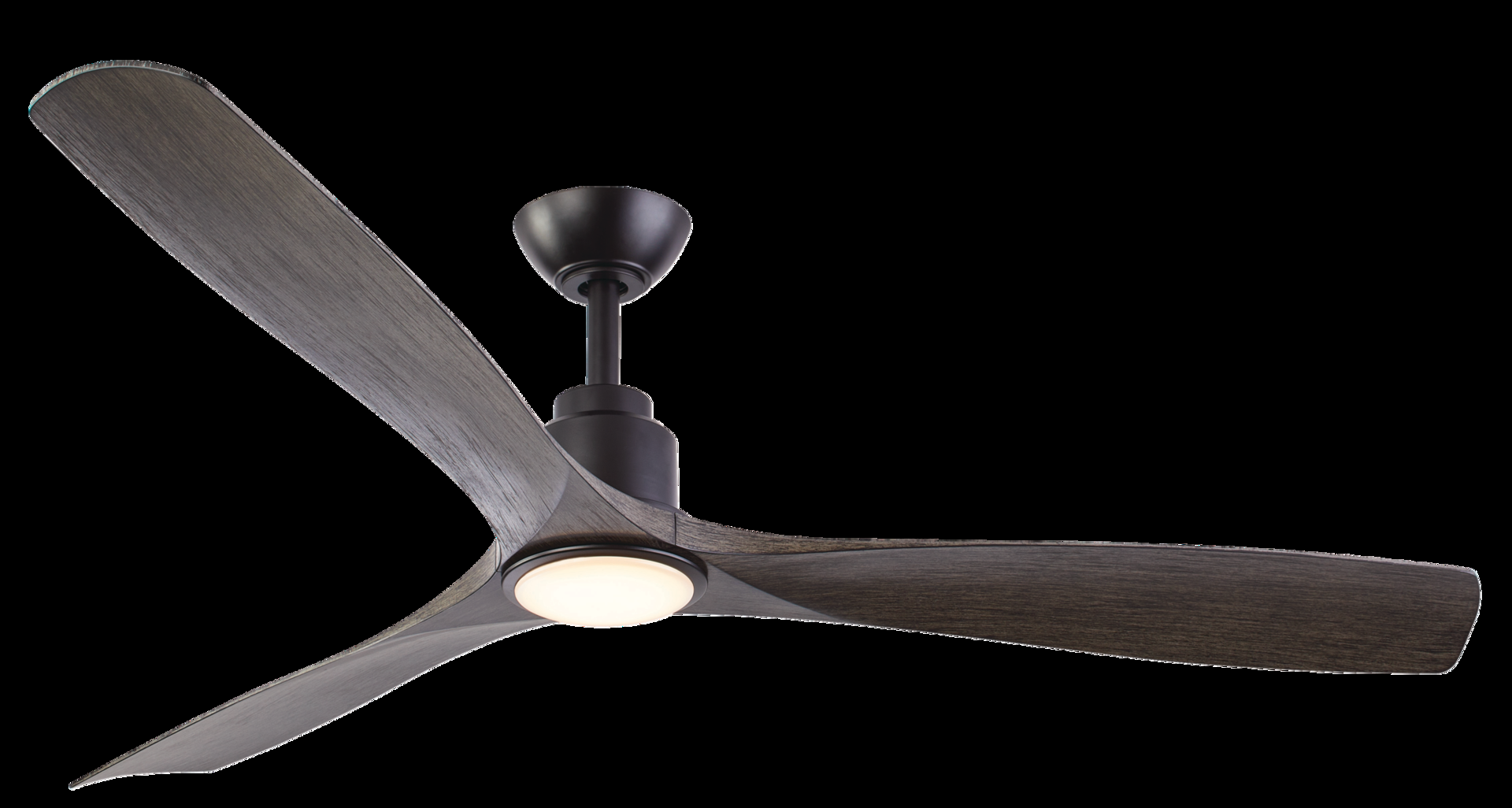 NOMA Nova 3-Blade Outdoor Ceiling Fan with LED Light Kit and remote, 60-in, Matte Black