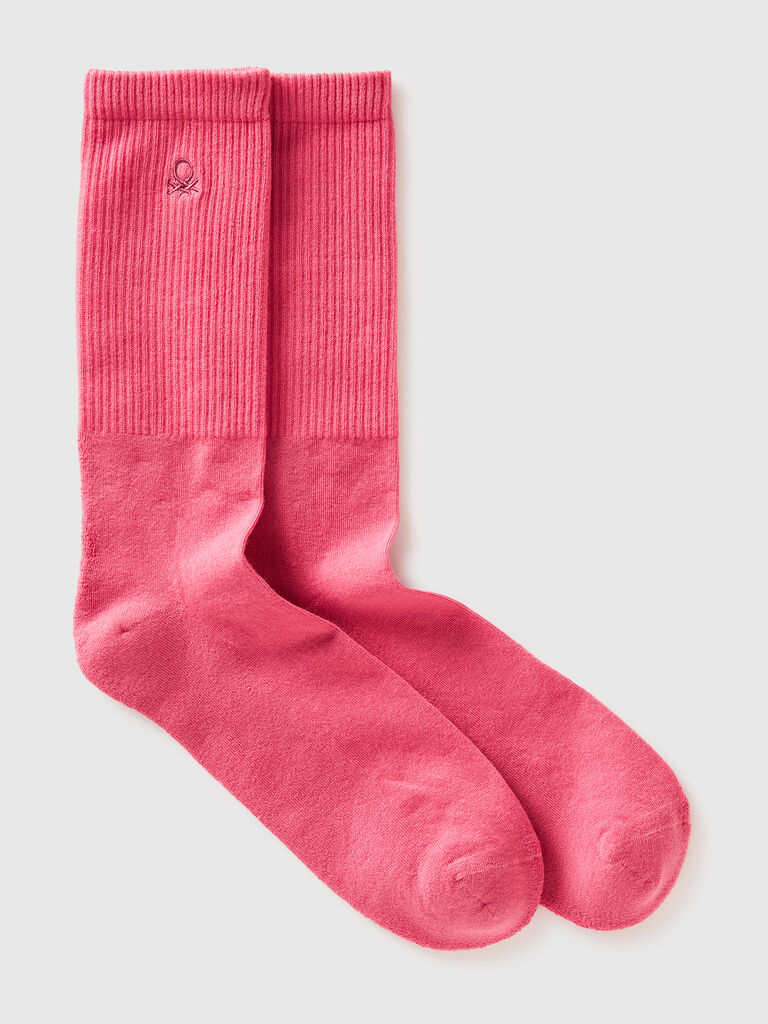 Mid-calf terry socks