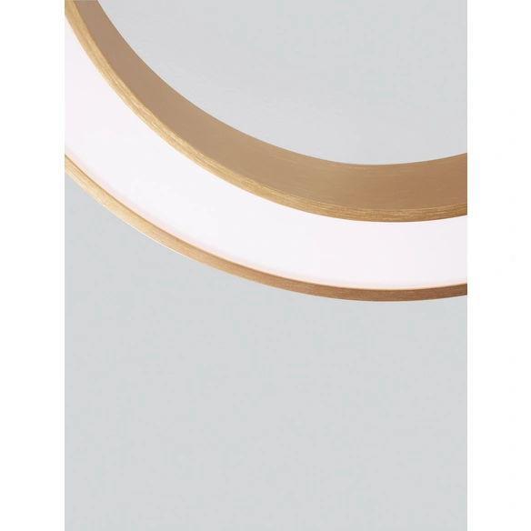 Deckenleuchte »Morbido«, LED, 48 W, Höhe: 8 cm, goldfarben