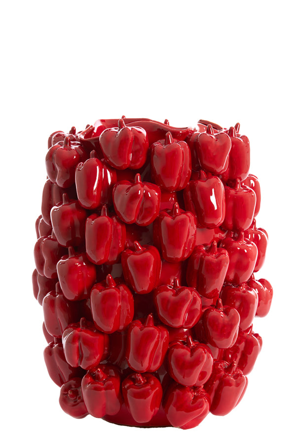 Light & Living vaas BELLPEPPER - 35x33x47cm - rood