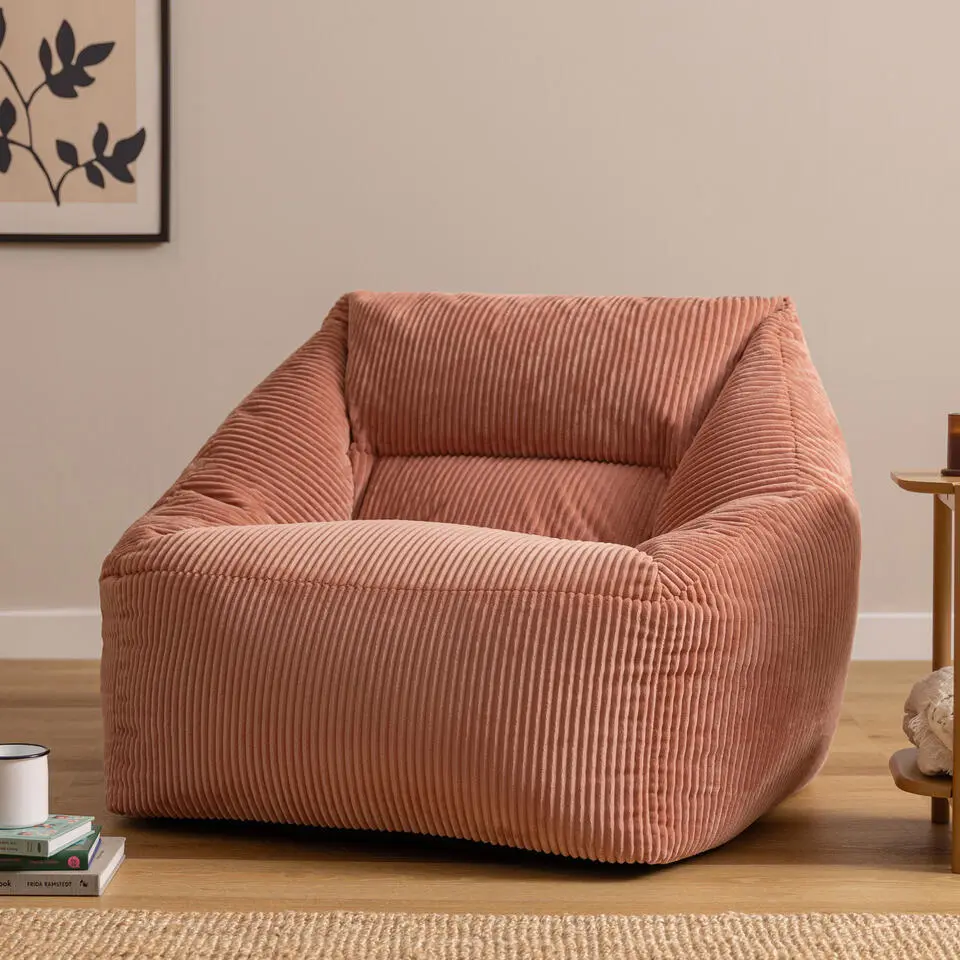 icon Zitzack Natalia - Corduroy Zitzakfauteuil - Roze