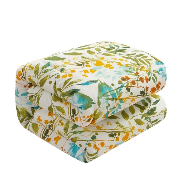 Chic Home Robyn 3 Piece multi-color floral print Duvet Cover Set