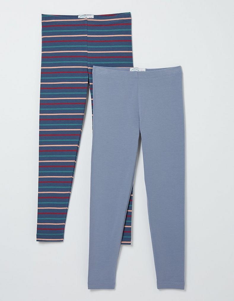 Two-Pack Breton Stripe Leggings