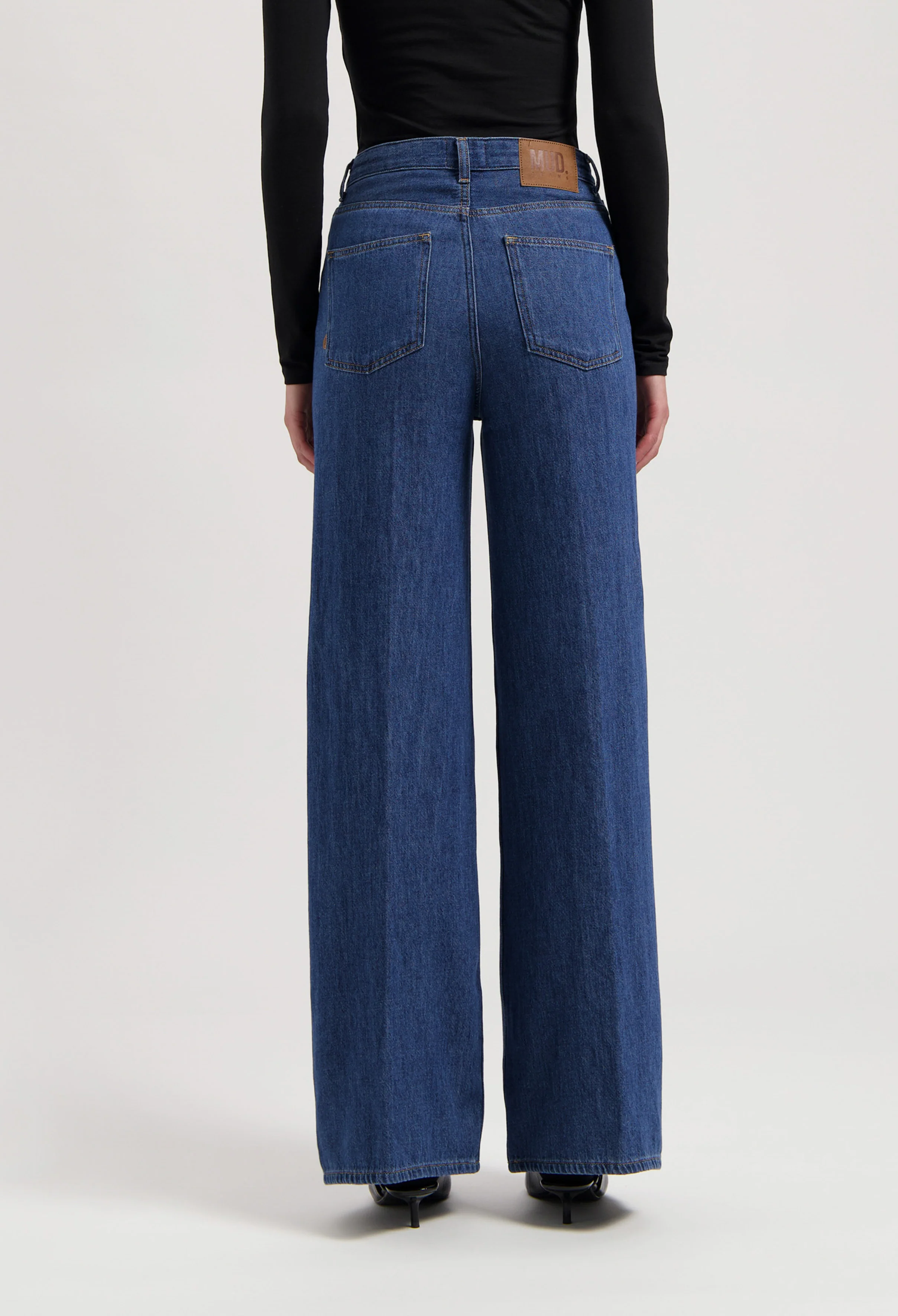 Sara High Loose Flow - Stone Indigo