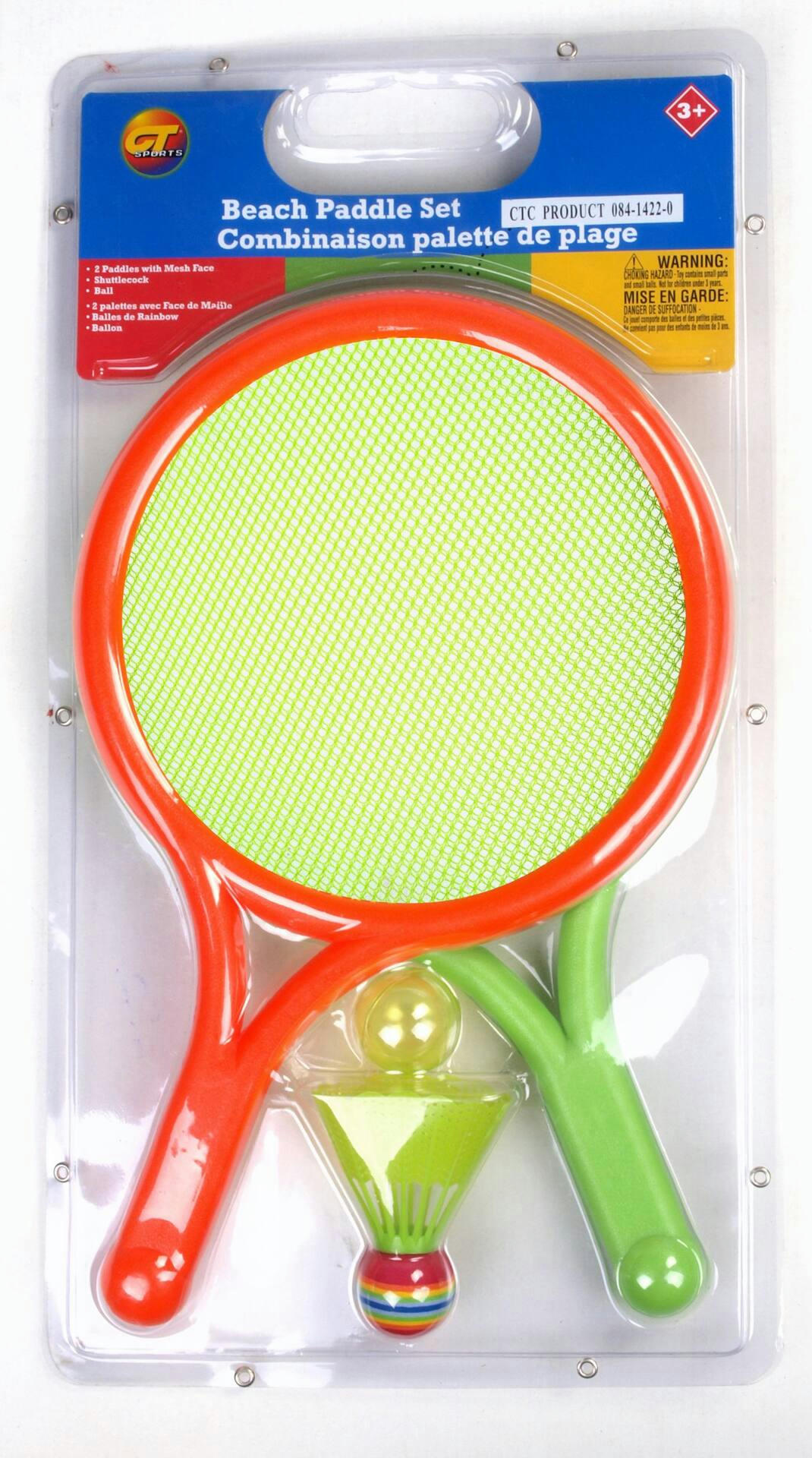 2-Player Mini Badminton Set w/ Mesh Rackets & Birdie, Outdoor/Beach Toy, Age 3+, Assorted