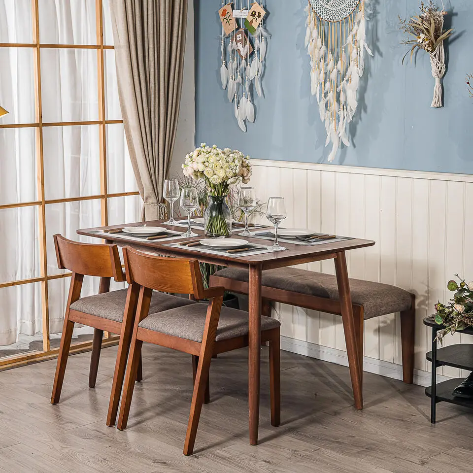 Eettafel voor 4 personen van massief grenenhout L120