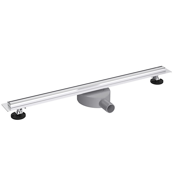 AICA caniveau de douche en acier inoxydable italien,réglable en hauteur et pivotante - 60 cm