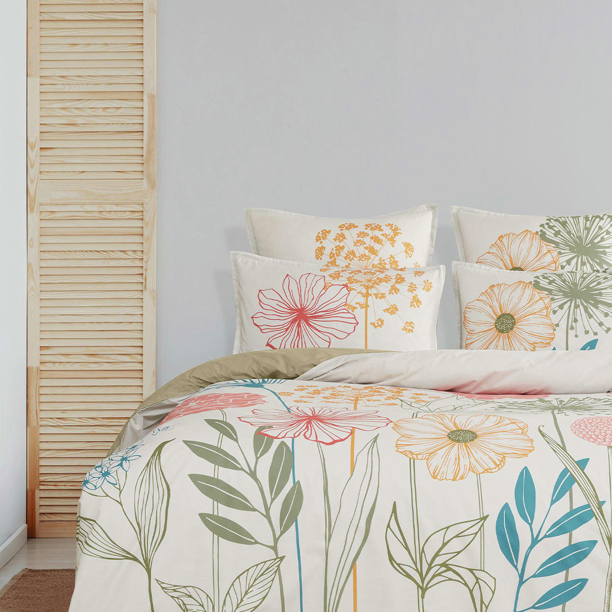 MOLEN - Housse de couette en percale de coton  ficelle 240x220 cm