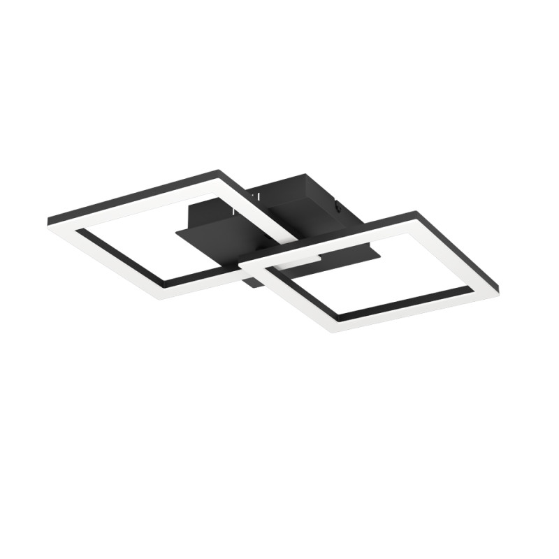 Plafonnier LED Huerta noir RGB 2100 lm 19,6 W EGLO
