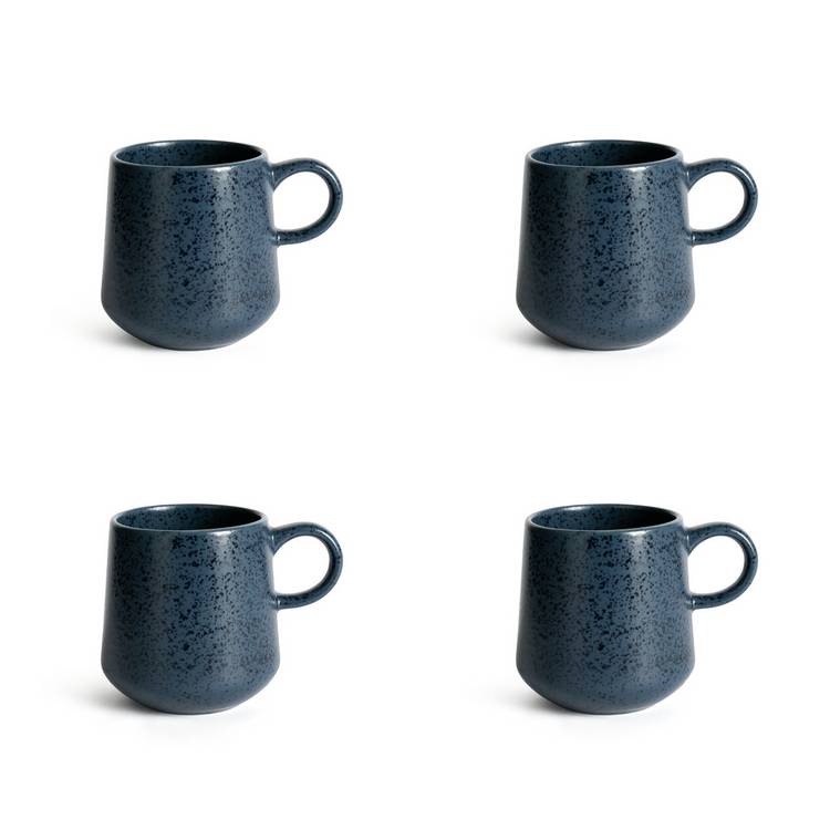 Habitat Addison Set of 4 Mugs - Blue