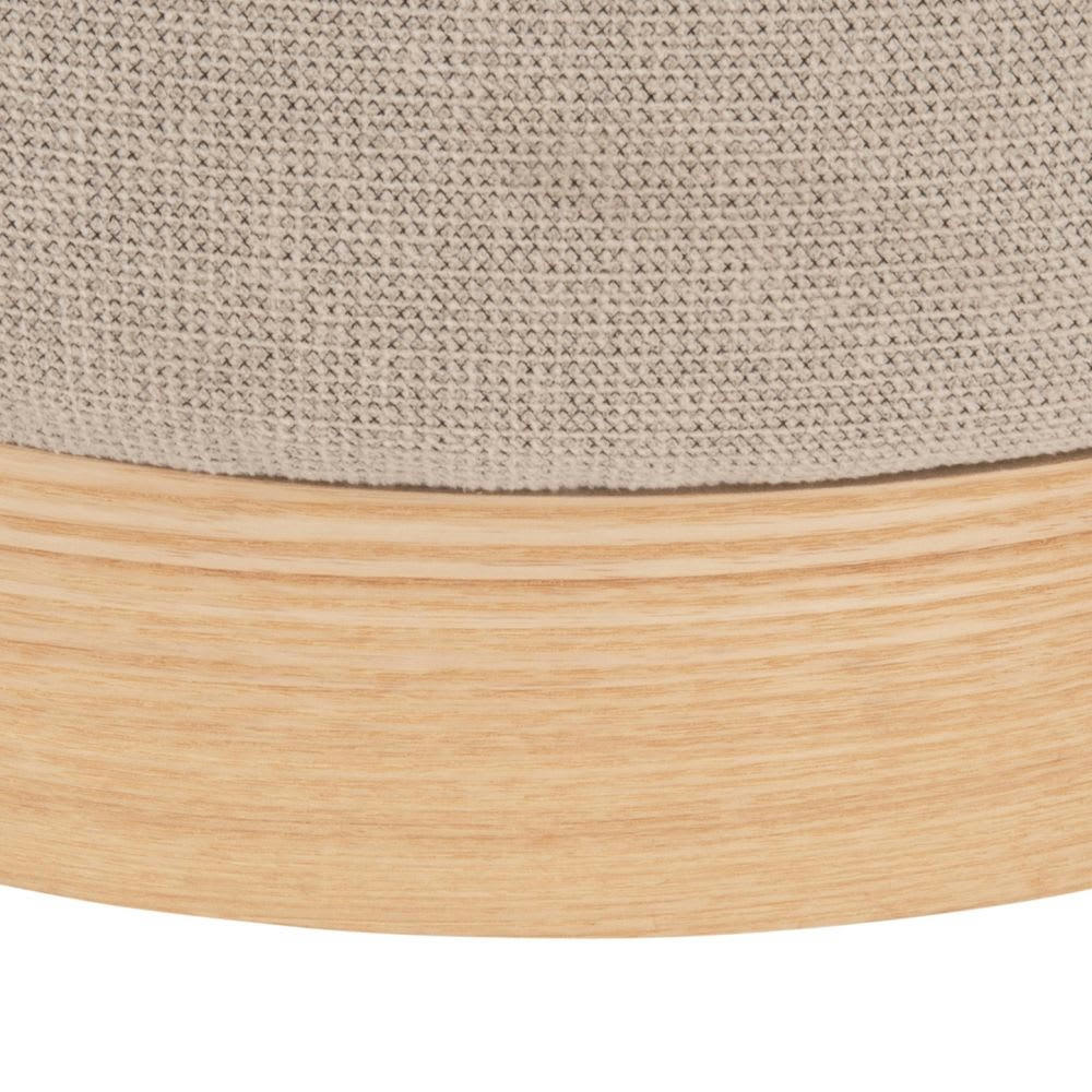 SEDONA - Pouf rond gris