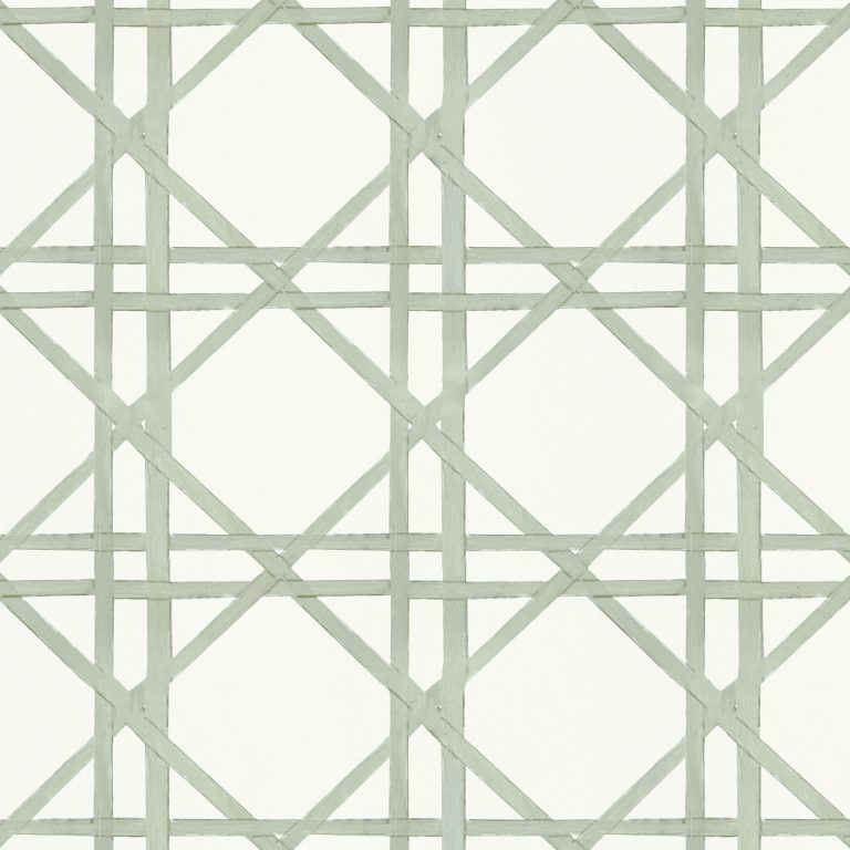 Catchii Behang Bamboo braided trellis groen