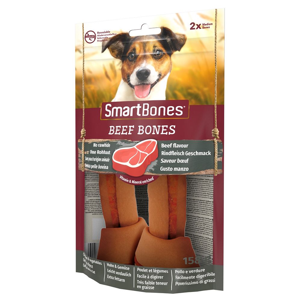 SmartBones Beef Bones for Medium Dogs