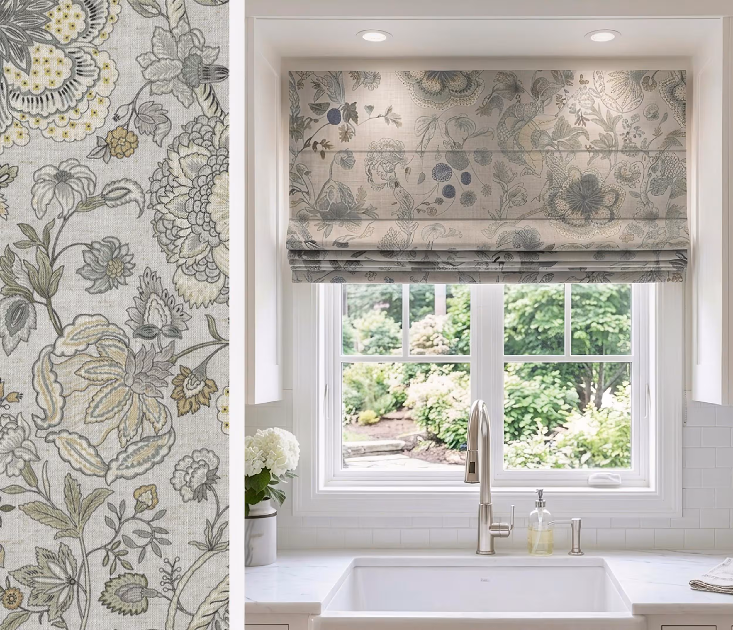 Roman Shades | Heritage Classic | Custom Made | Choice of Lining and Mount | Installation Hardware Included | Easy Install