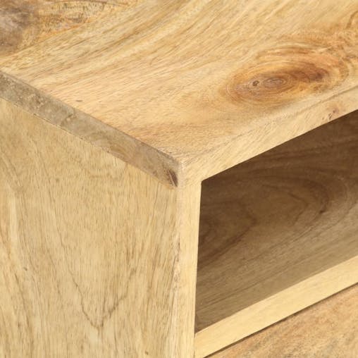 NNEVL Bedside Cabinet 40x35x50 cm Solid Mango Wood