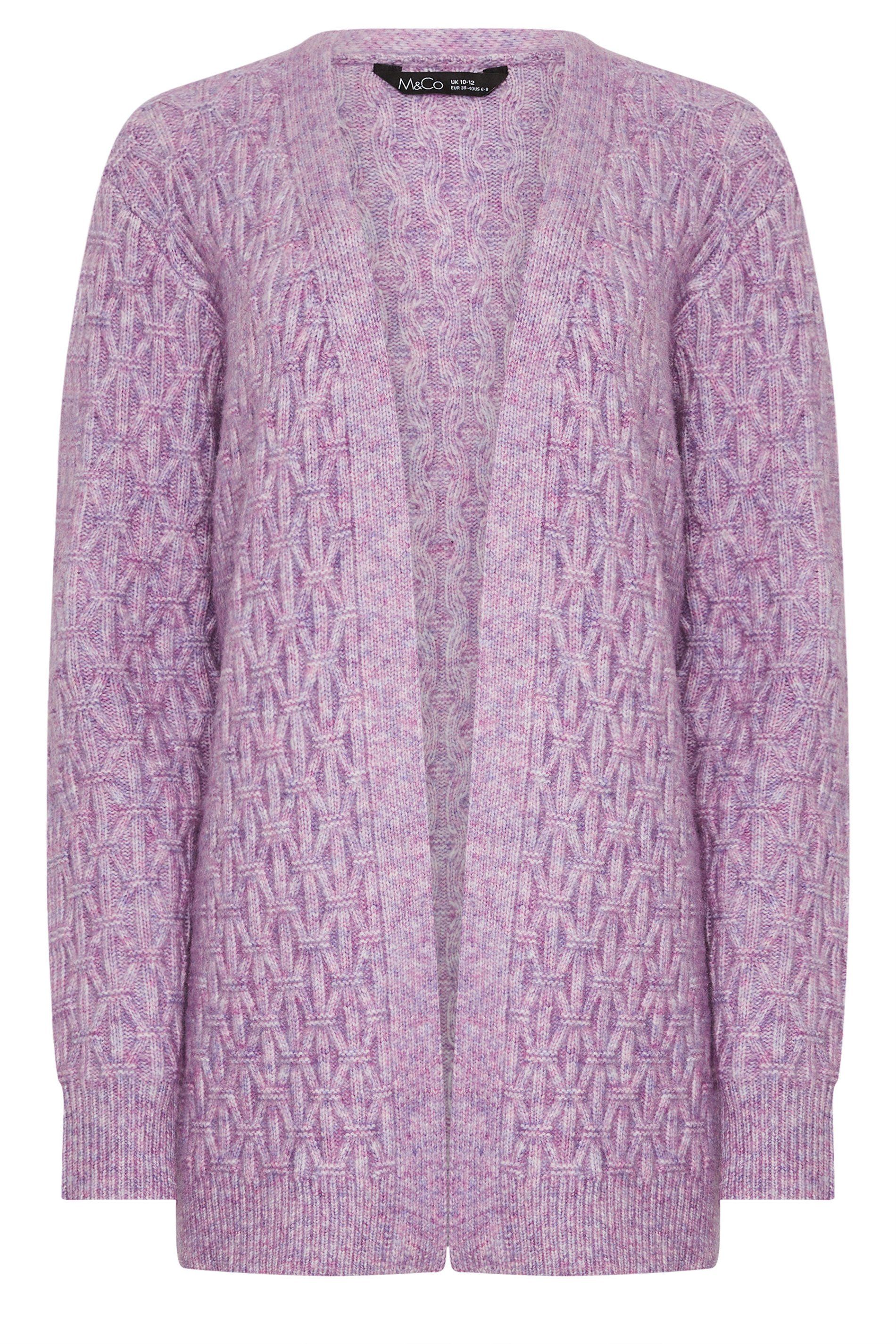 M&Co Cable Knit Cardigan