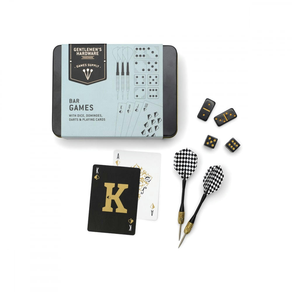 - Set de jeux de bar métal noir