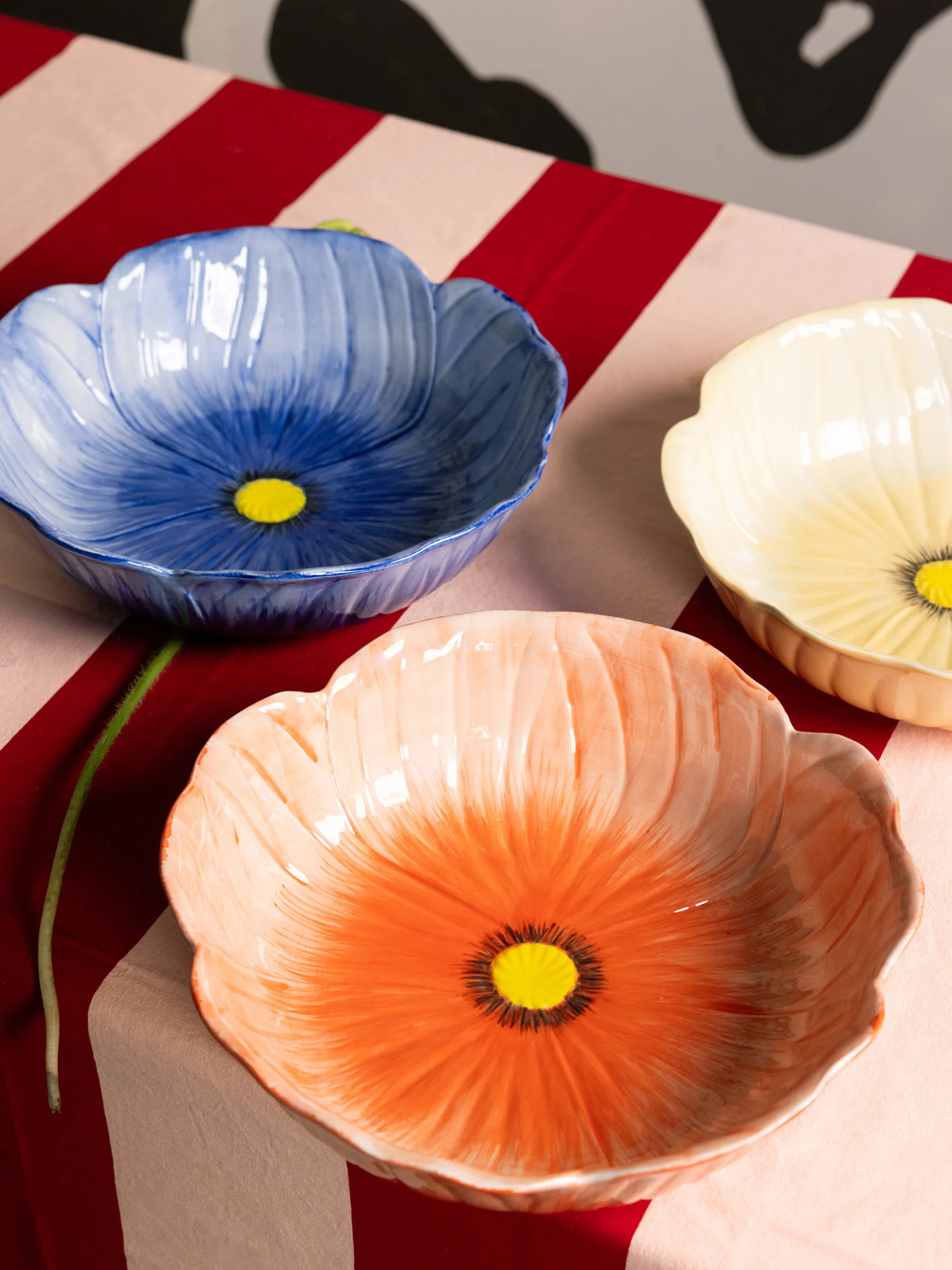 Handbemalte Servierschale Poppy