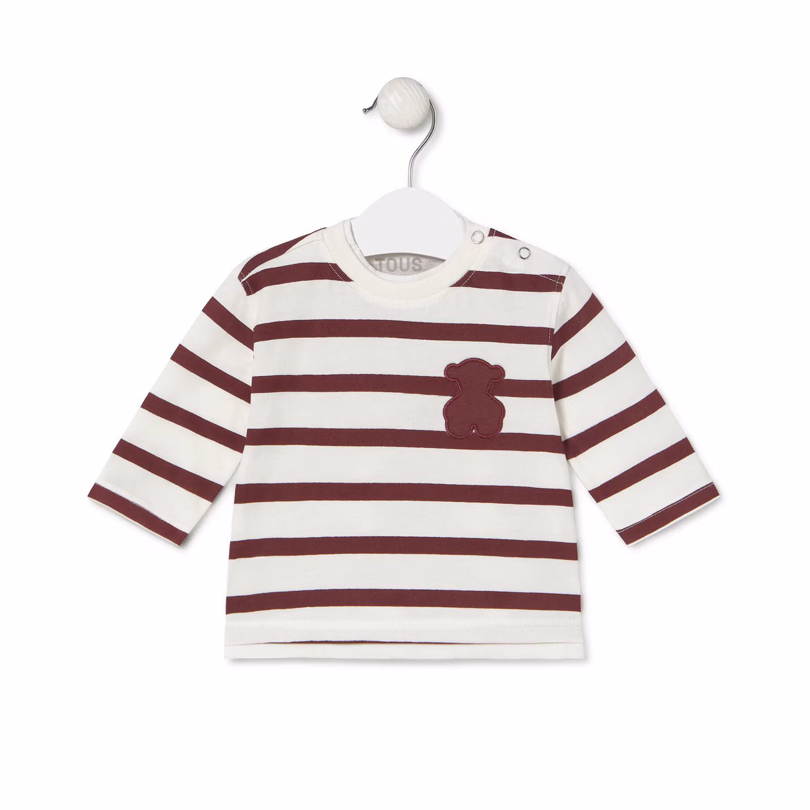 Camiseta a rayas Casual granate