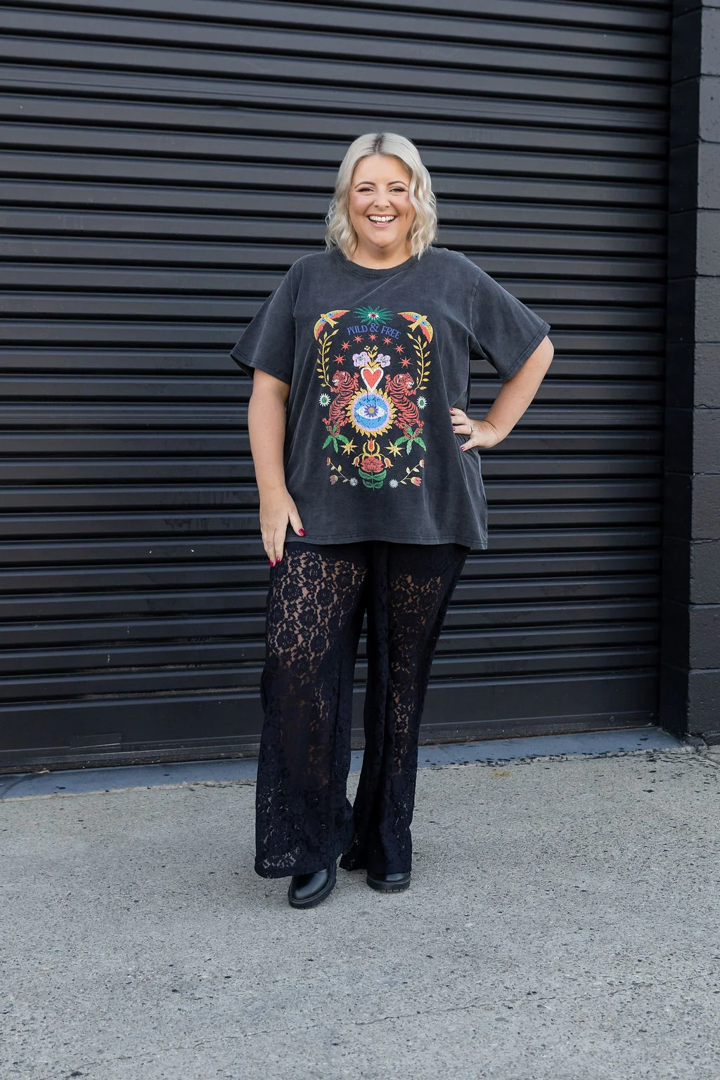 Honey Lace Pant in Black