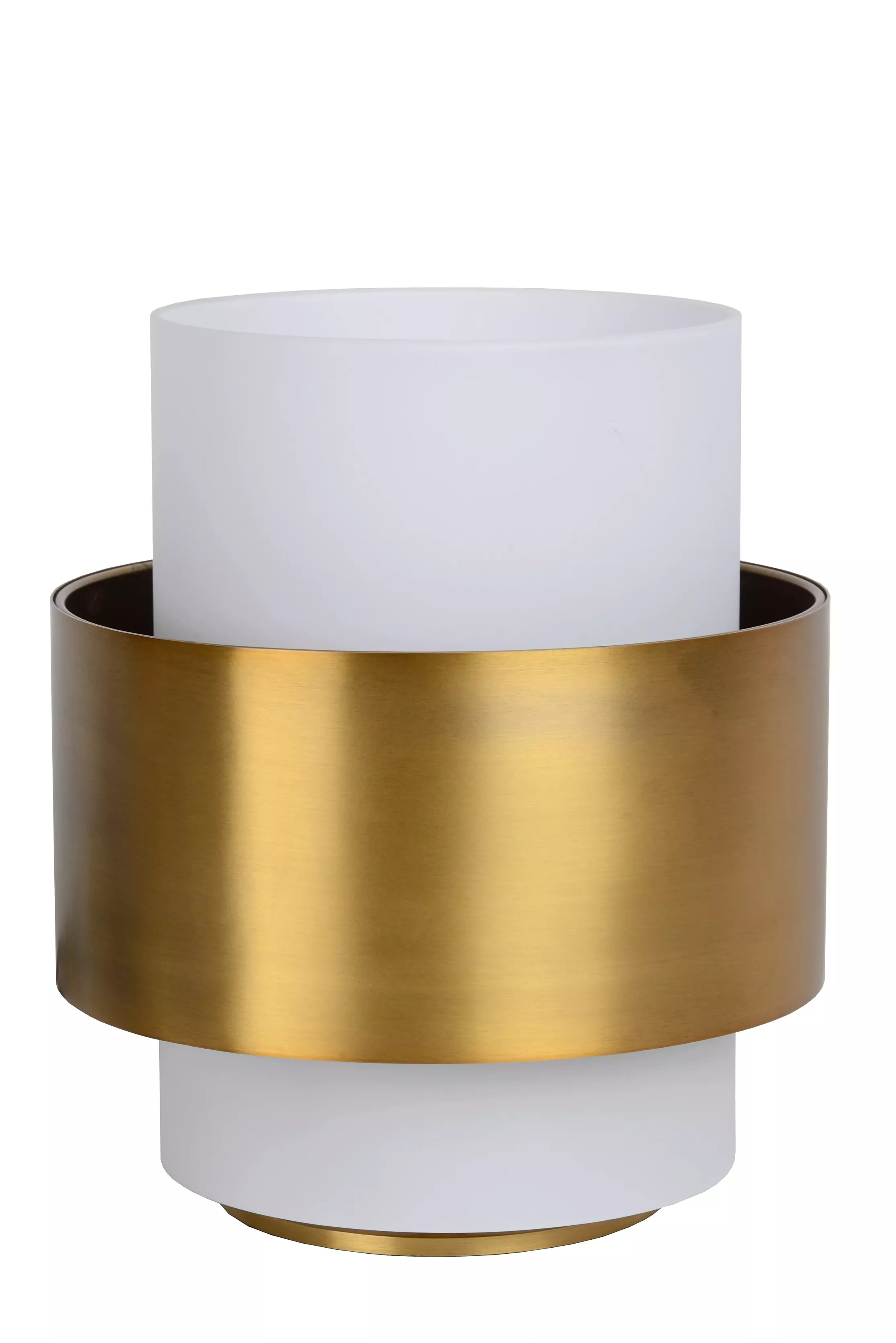 Lampa stołowazłoto-biała Firmin 1xE27x40W wys:22cm Lucide