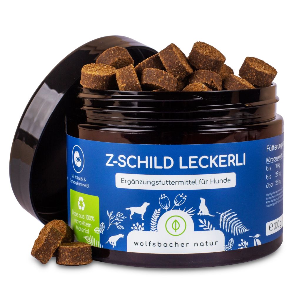 Wolfsbacher Natur Leckerli Z-Schild Dog Treats