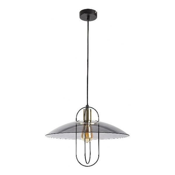 Lampa wisząca czarna-kolor dymny Vida 1xE27x40W wym: 121x40x40 cm Rabalux