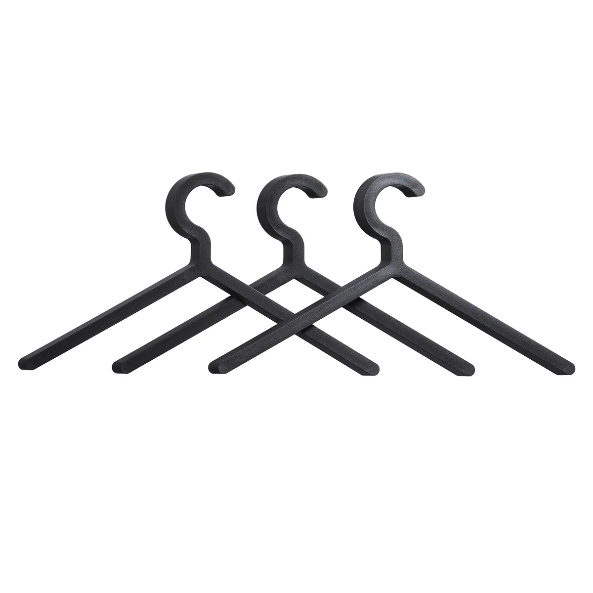 Woud - Illusion Hanger (3er-Set), schwarz