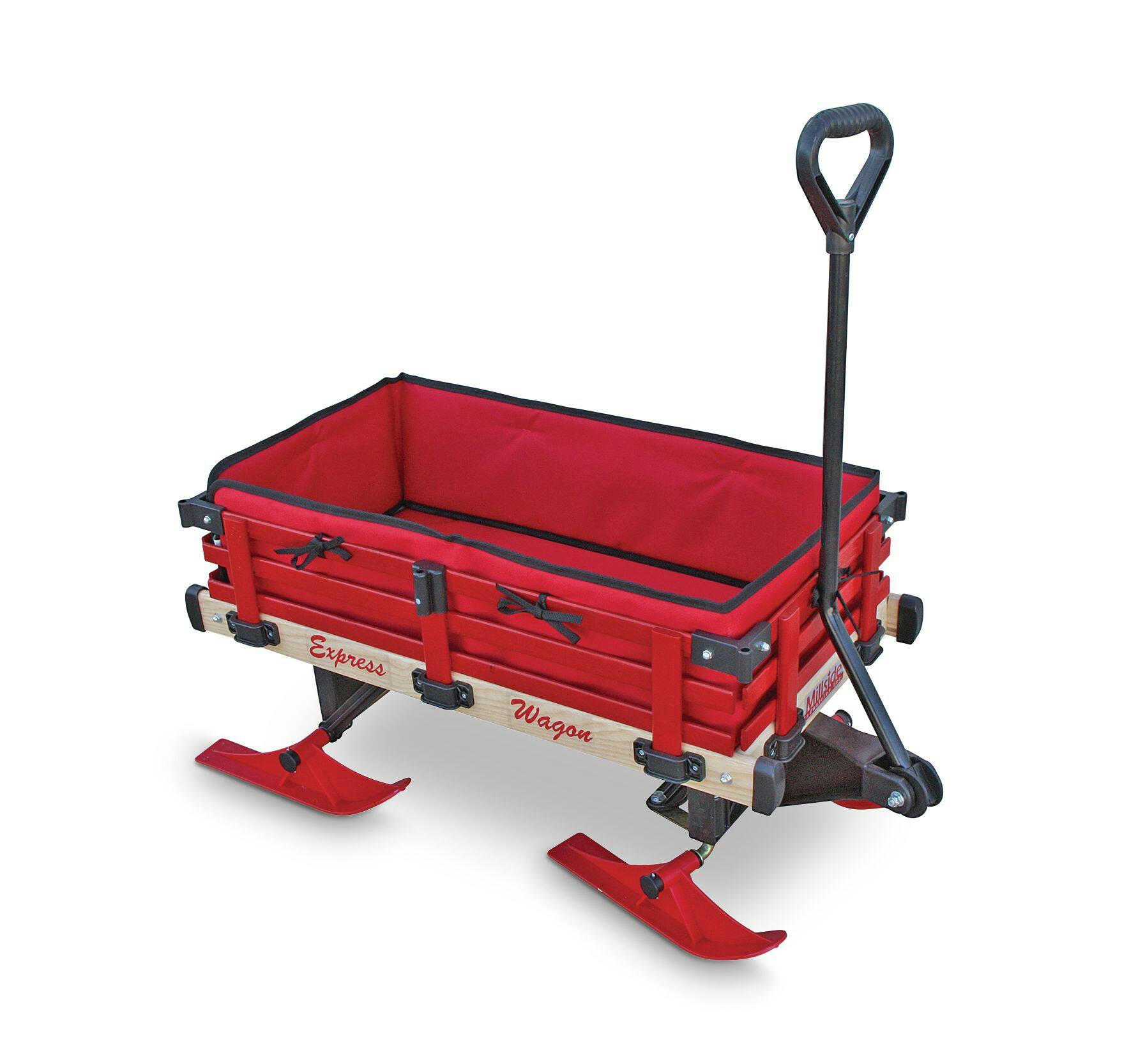 Millside Industries All-Season Foam Padded Seat Cushion & Side Pads For Convertible Wagon Sleigh/Sled