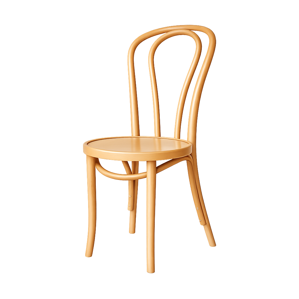 Fameg Vienna Thonet No.18 Houten Bistrostoel Naturel