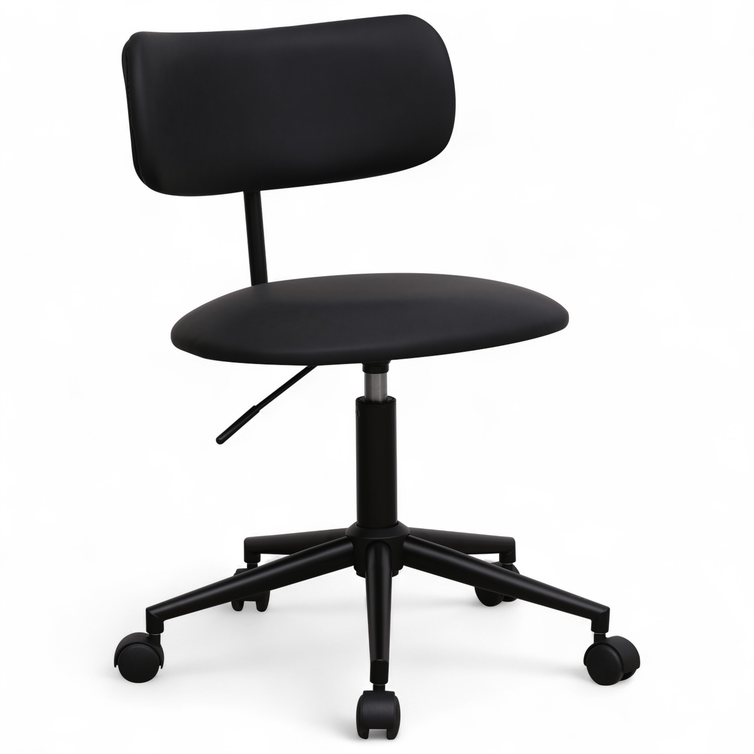 Furnhouse bureaustoel Roxy - Zwart - Kunstleer - 57x56x74