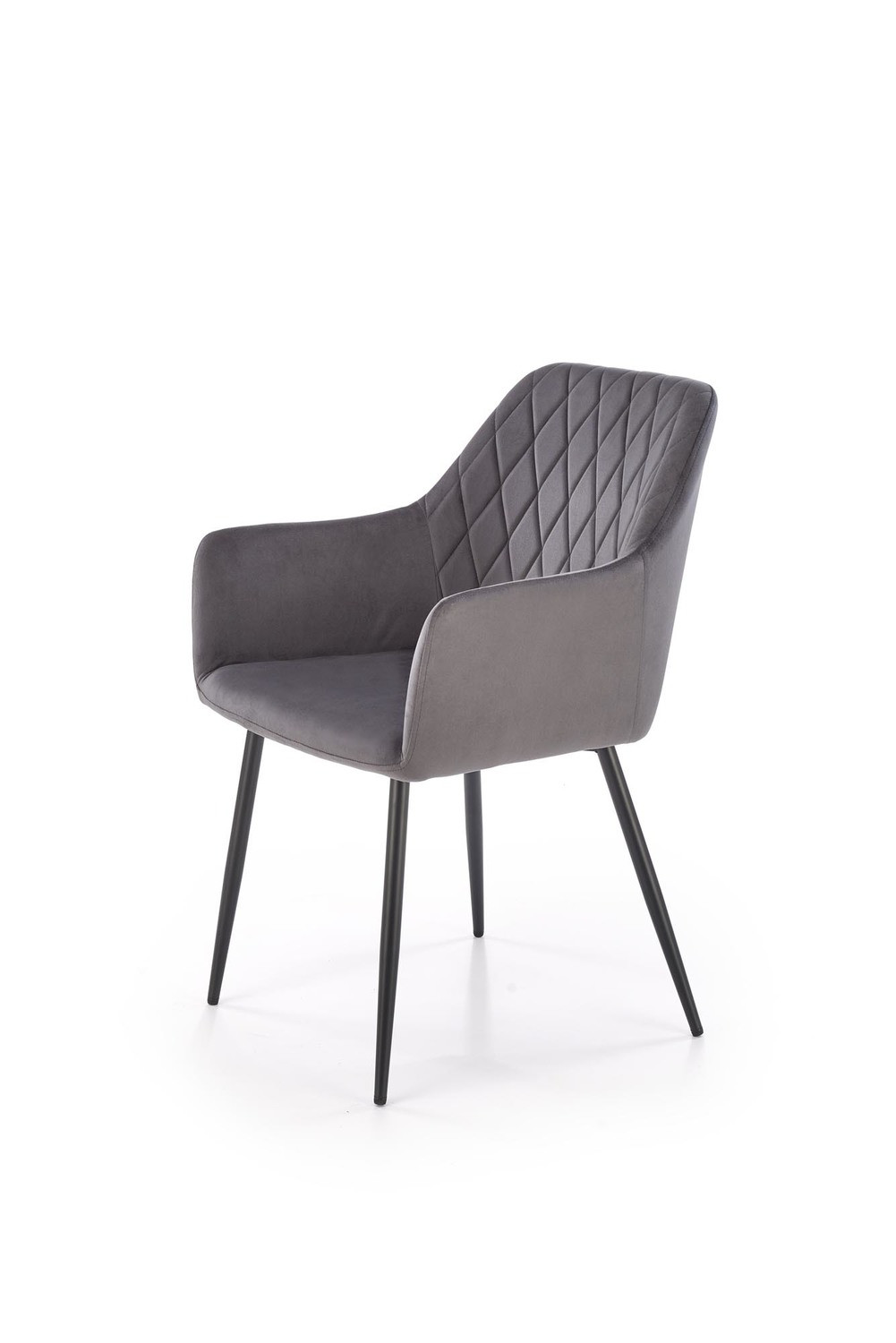 Krzesło tapicerowane K558 VELVET szare