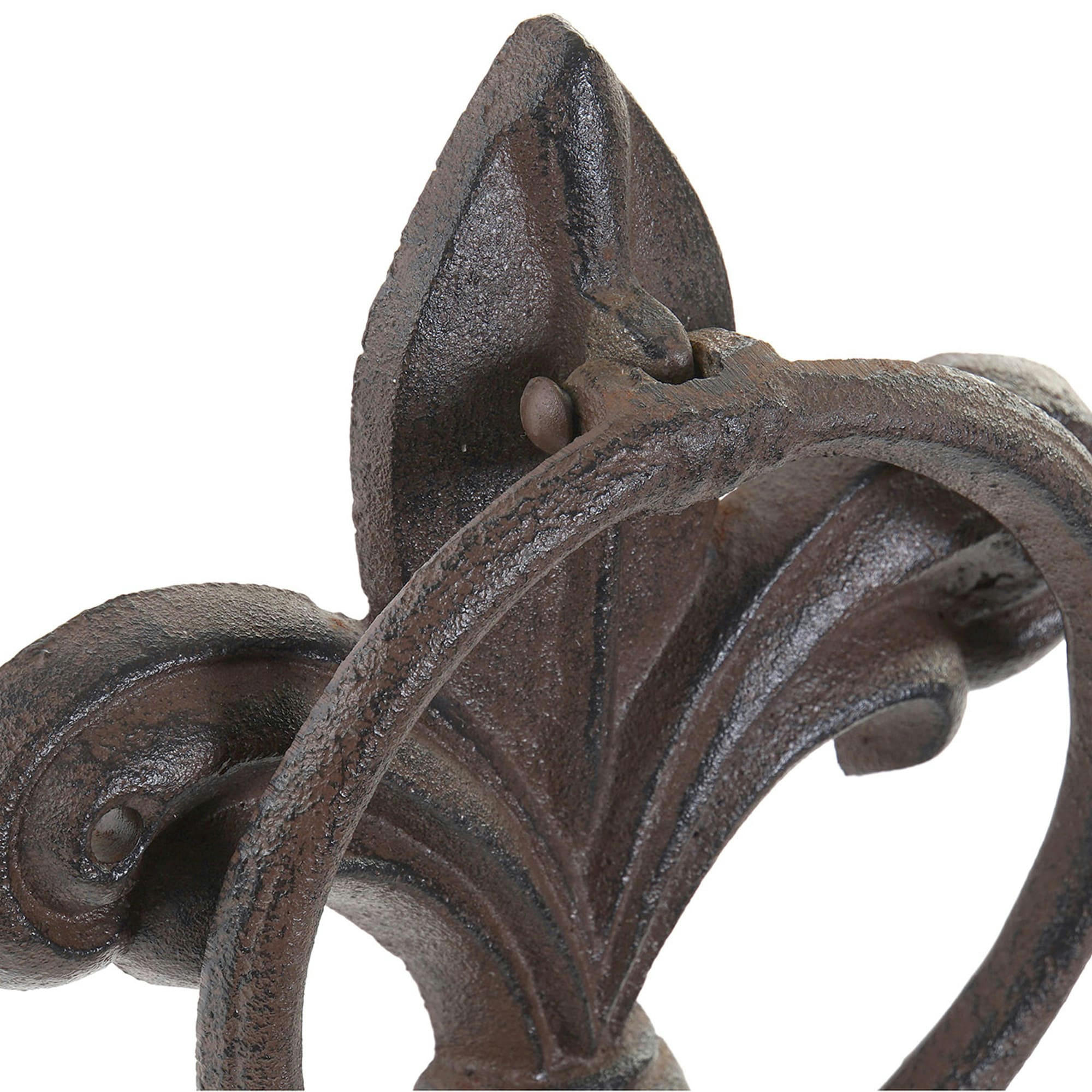 - Heurtoir de porte fleur de lys en fonte 14x3x16cm