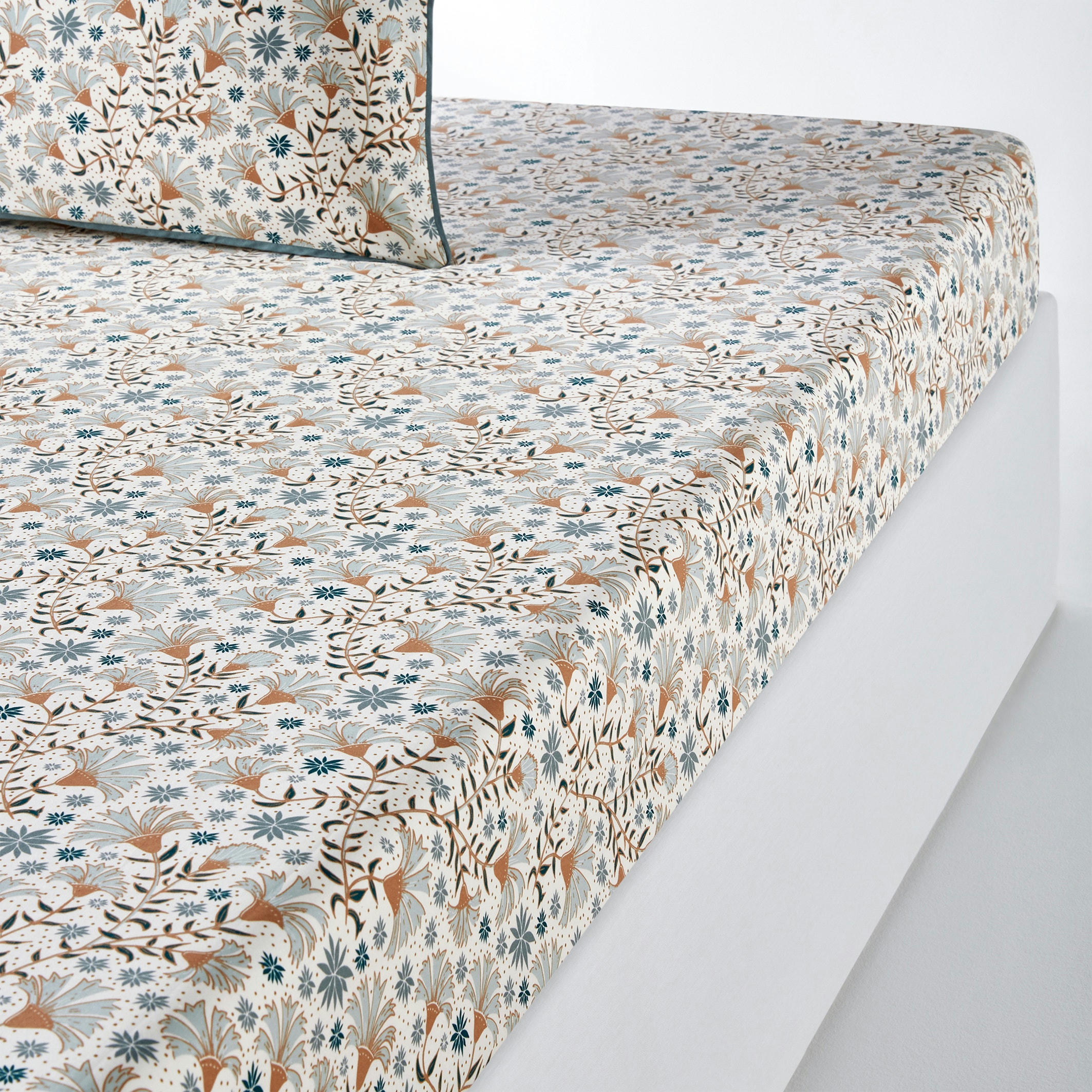 Drap housse percale de coton Kalyan
