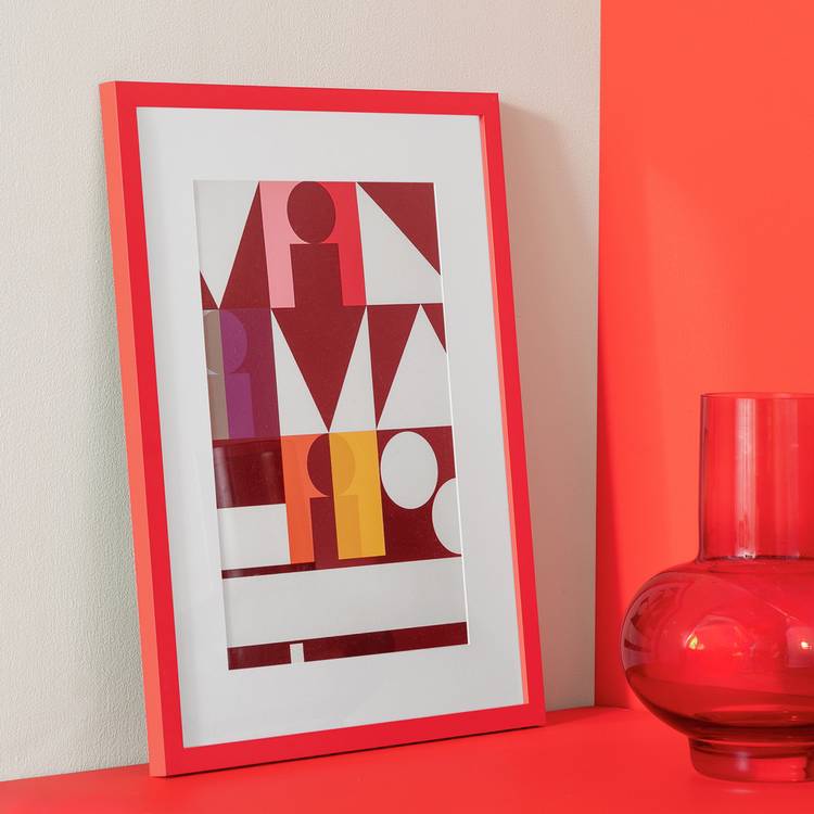 Habitat Red Picture Frame - 30X40cm