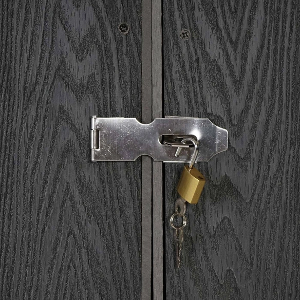WPC-Mülltonnenverkleidung »MVG-J28«, XL 1er/2er, BxHxT: 80 x 117 x 105 cm, Metall, Holzoptik, erweiterbar