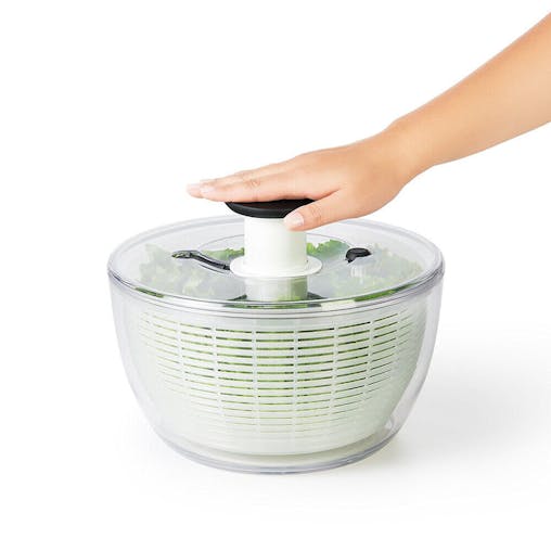 OXO Good Grips Little Salad & Herb Spinner | Clear / White / Grey