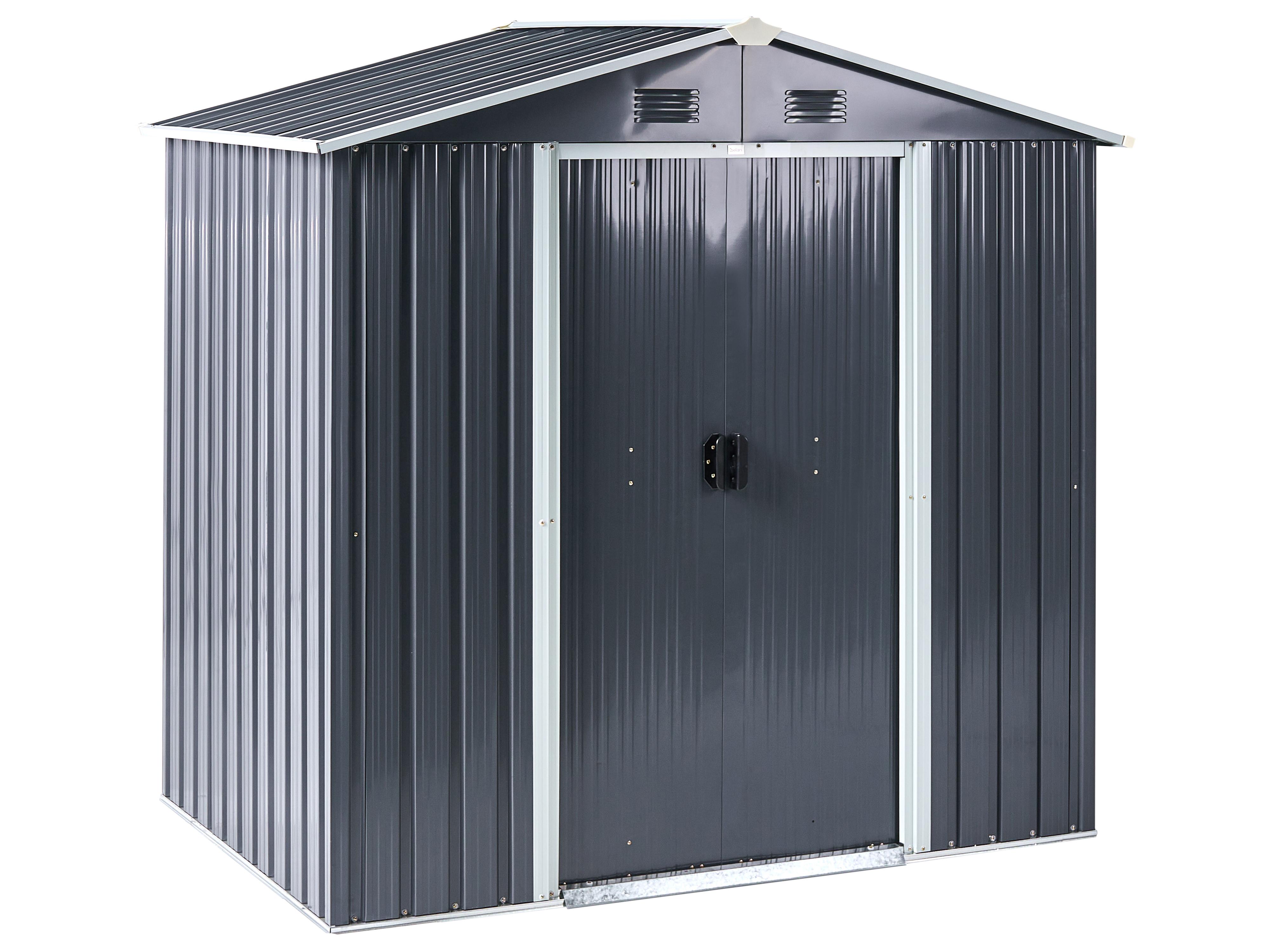 Garden Shed CIRELLA 194 cm 118 cm Graphite Grey
