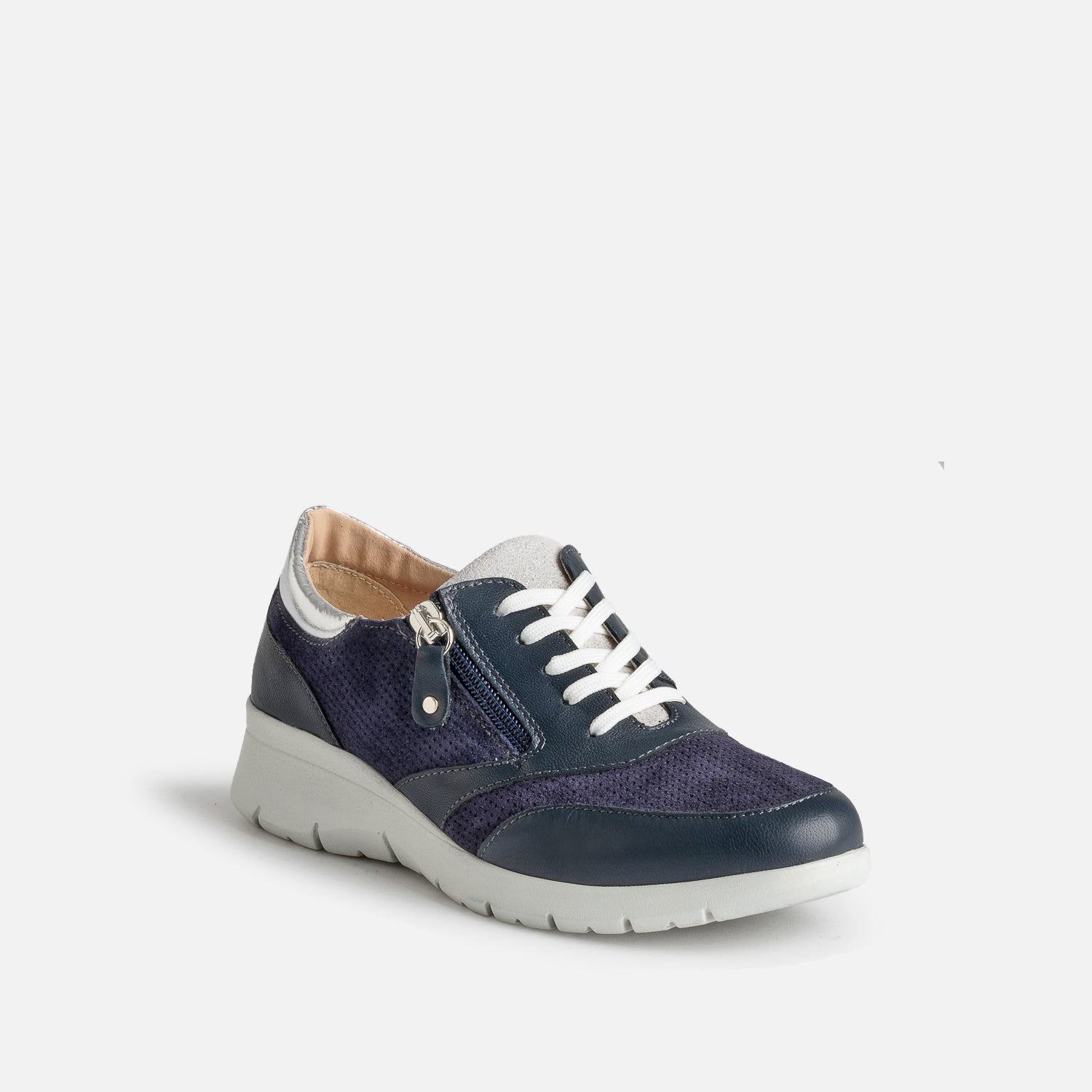 Tennis FRANCE ARNO marine cuir