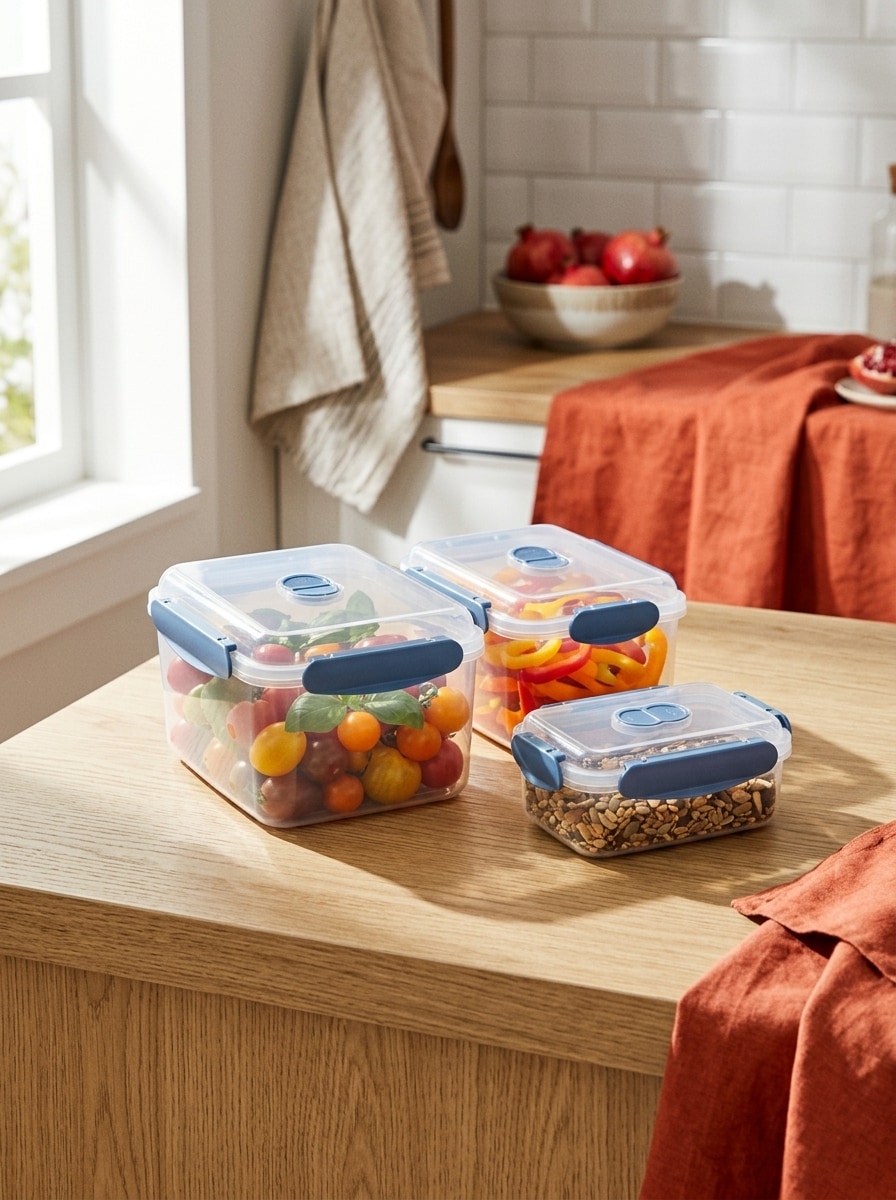 Pojemniki na żywność z pokrywką 3 pack