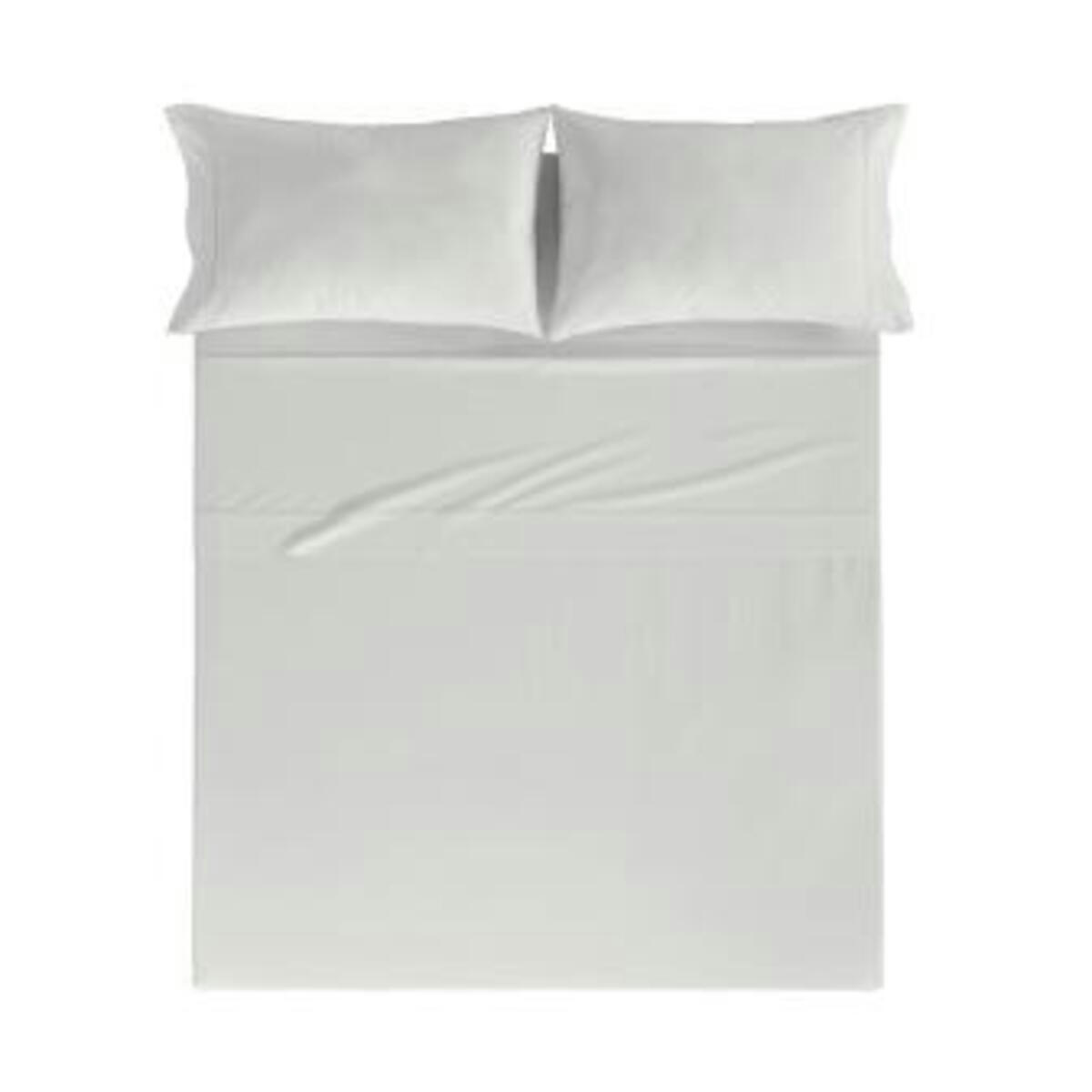 PURE DDL - Drap de lit en coton percale gris 250x280 cm