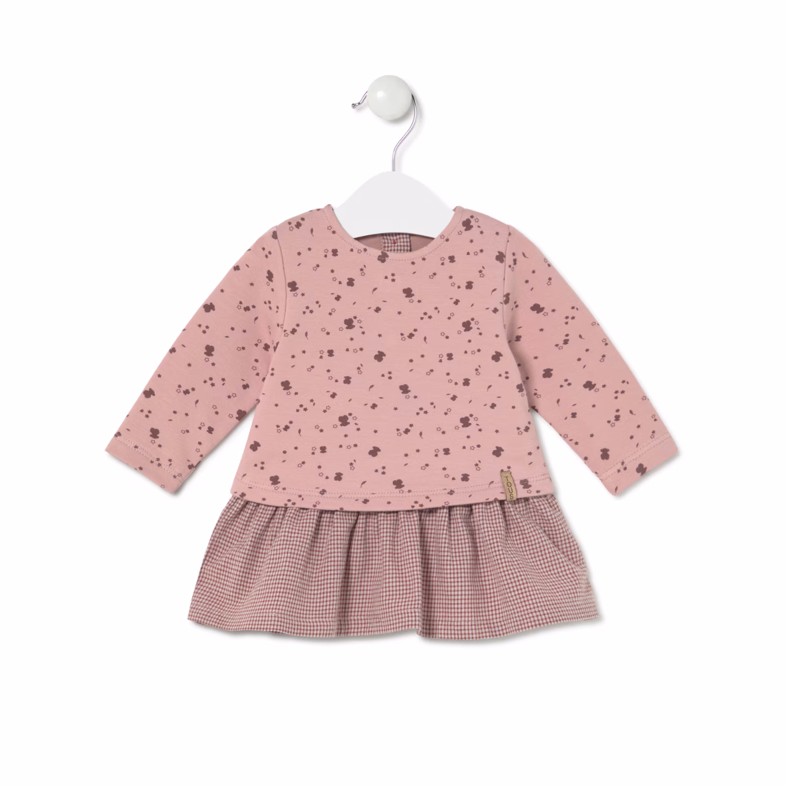 Vestido de niña combinado Garnet rosa