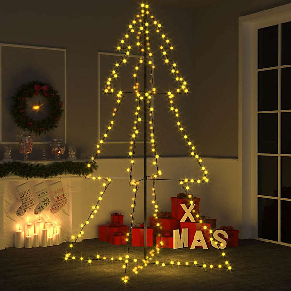 Arbre de Noël cône 240 LED d'intérieur/d'extérieur 118x180 cm vidaXL