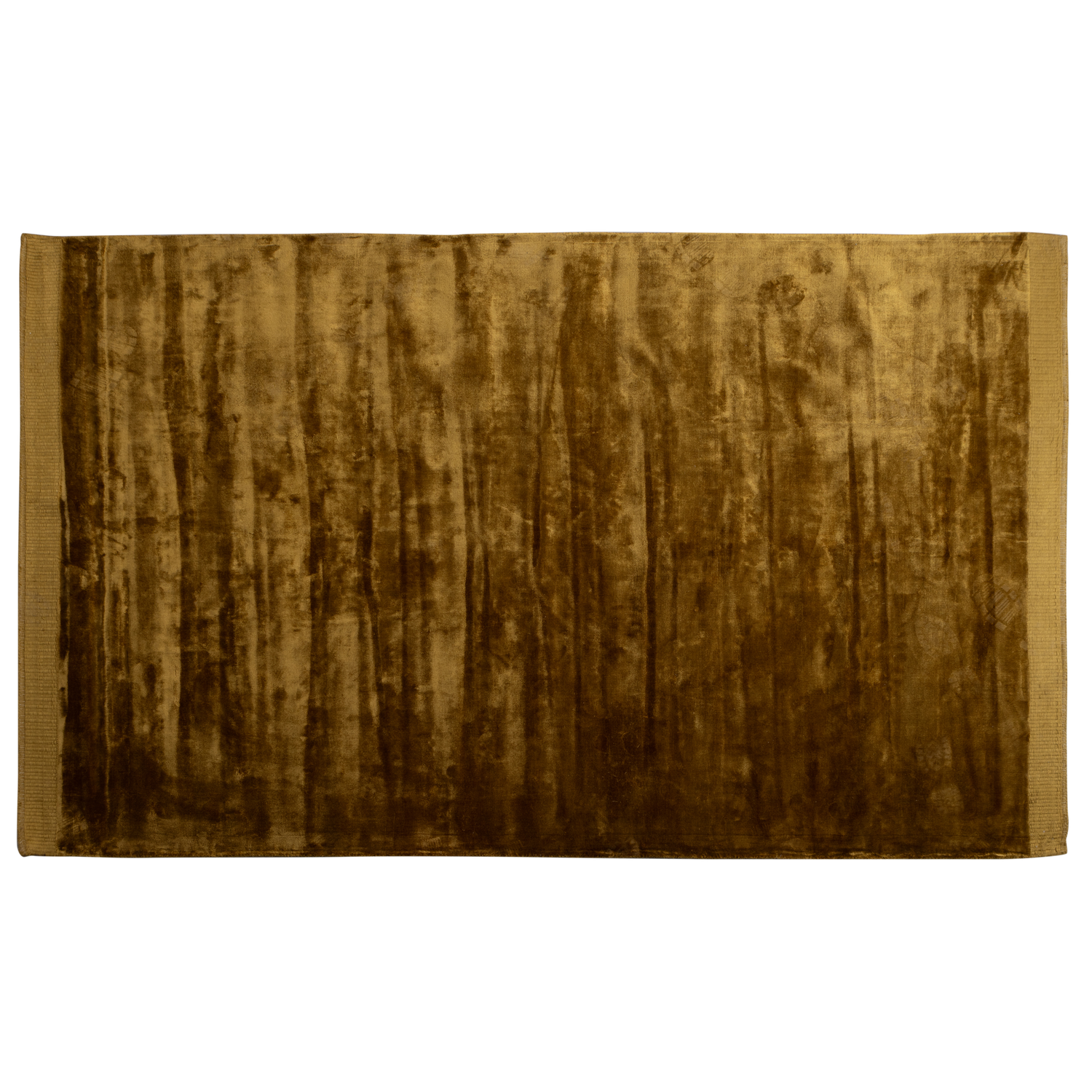 WOOOD Tammo Vloerkleed - Viscose - Honinggeel - 1x200x300