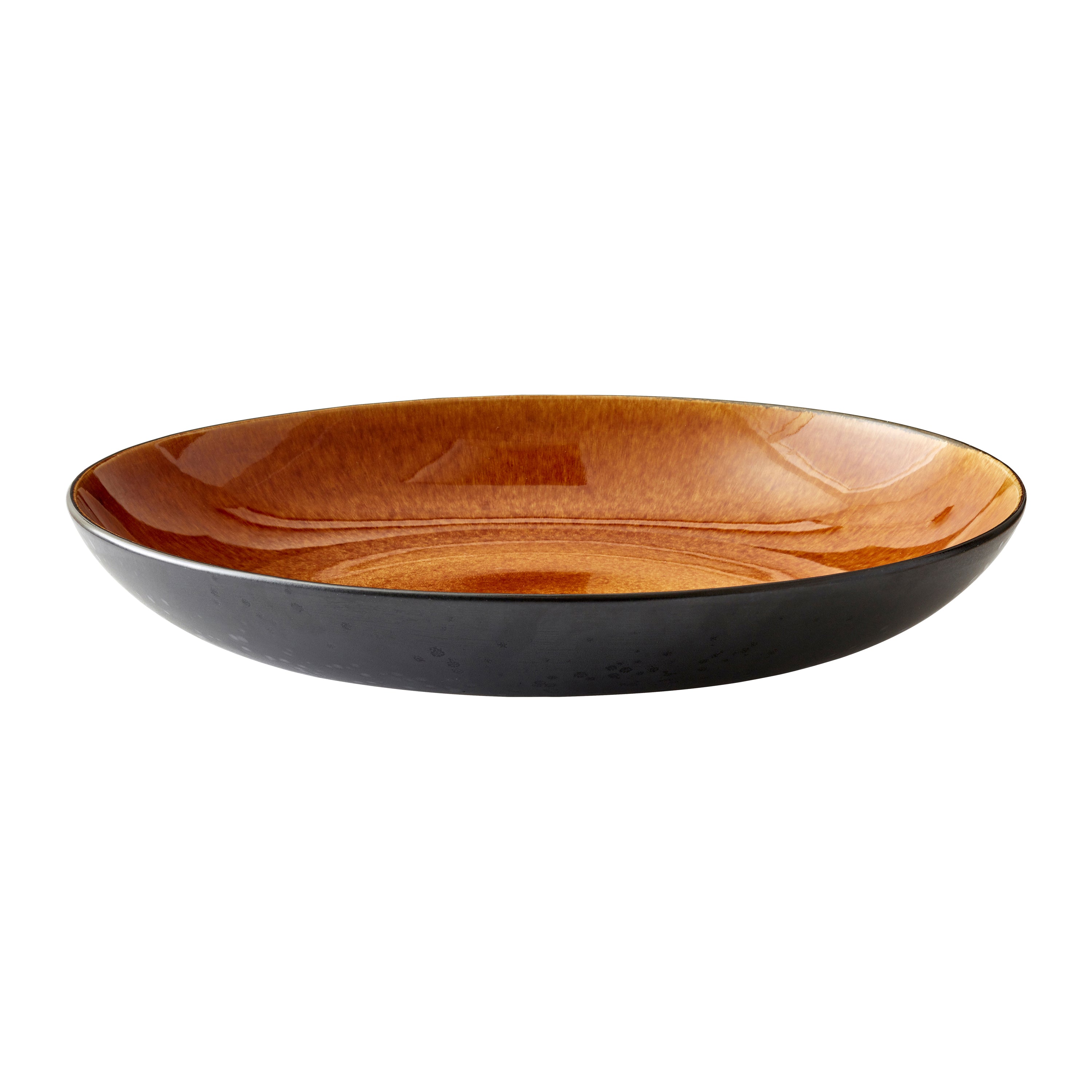 Bitz Gastro Serveerschaal Ø 40 cm - Zwart/Amber