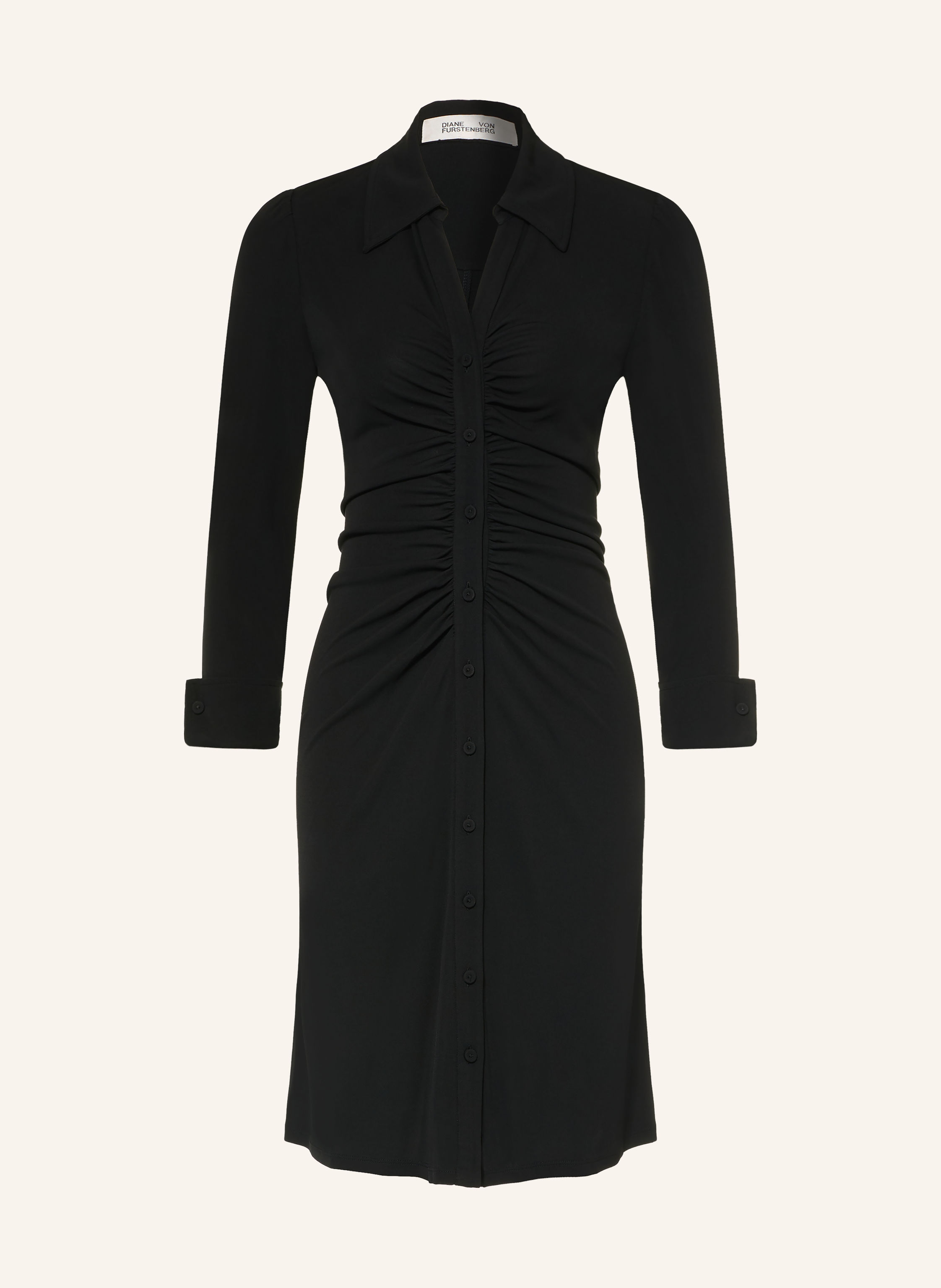DIANE VON FURSTENBERG Hemdblusenkleid SHESKA aus Jersey mit 3/4-Arm