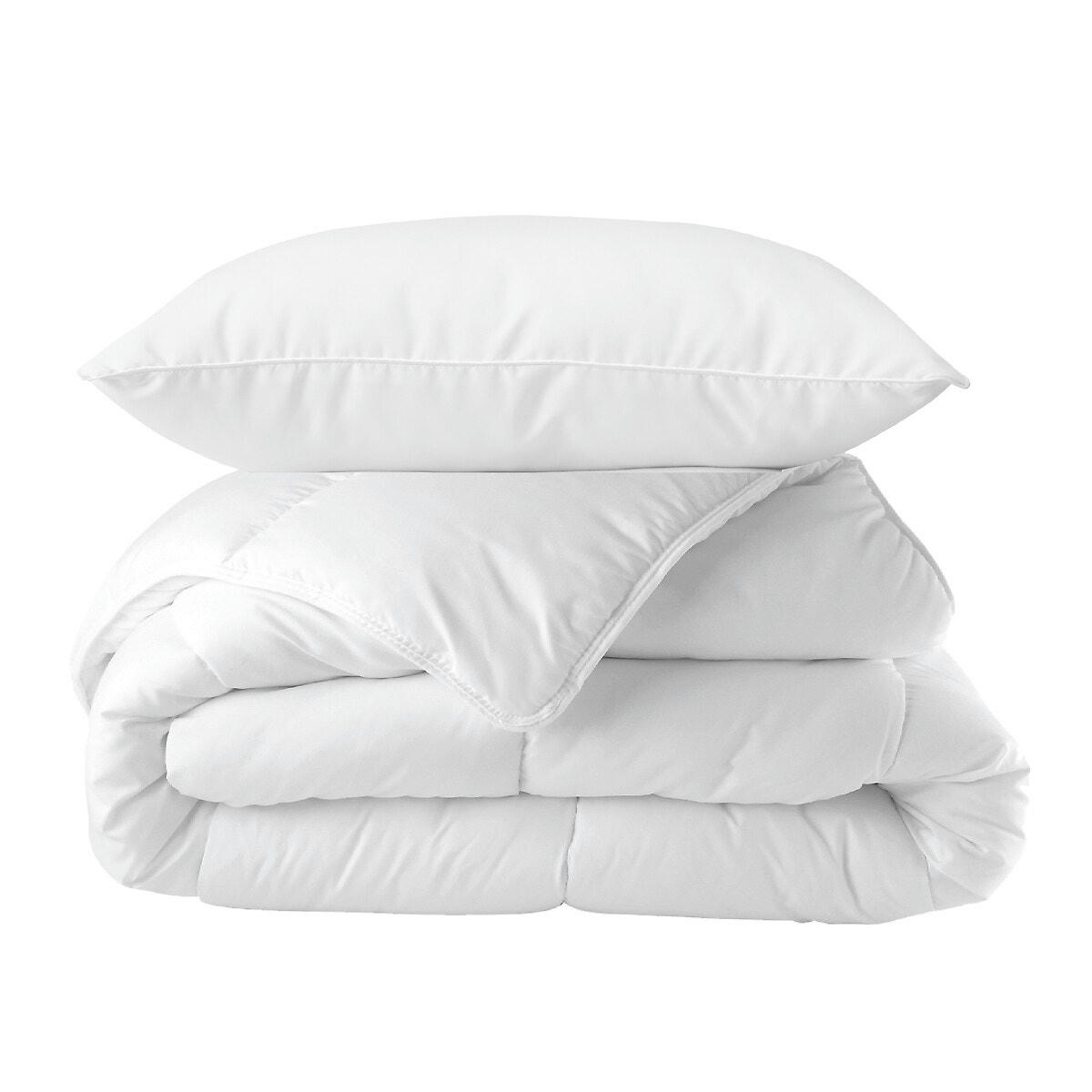Pack couette + oreillers + protège matelas 1 pers.