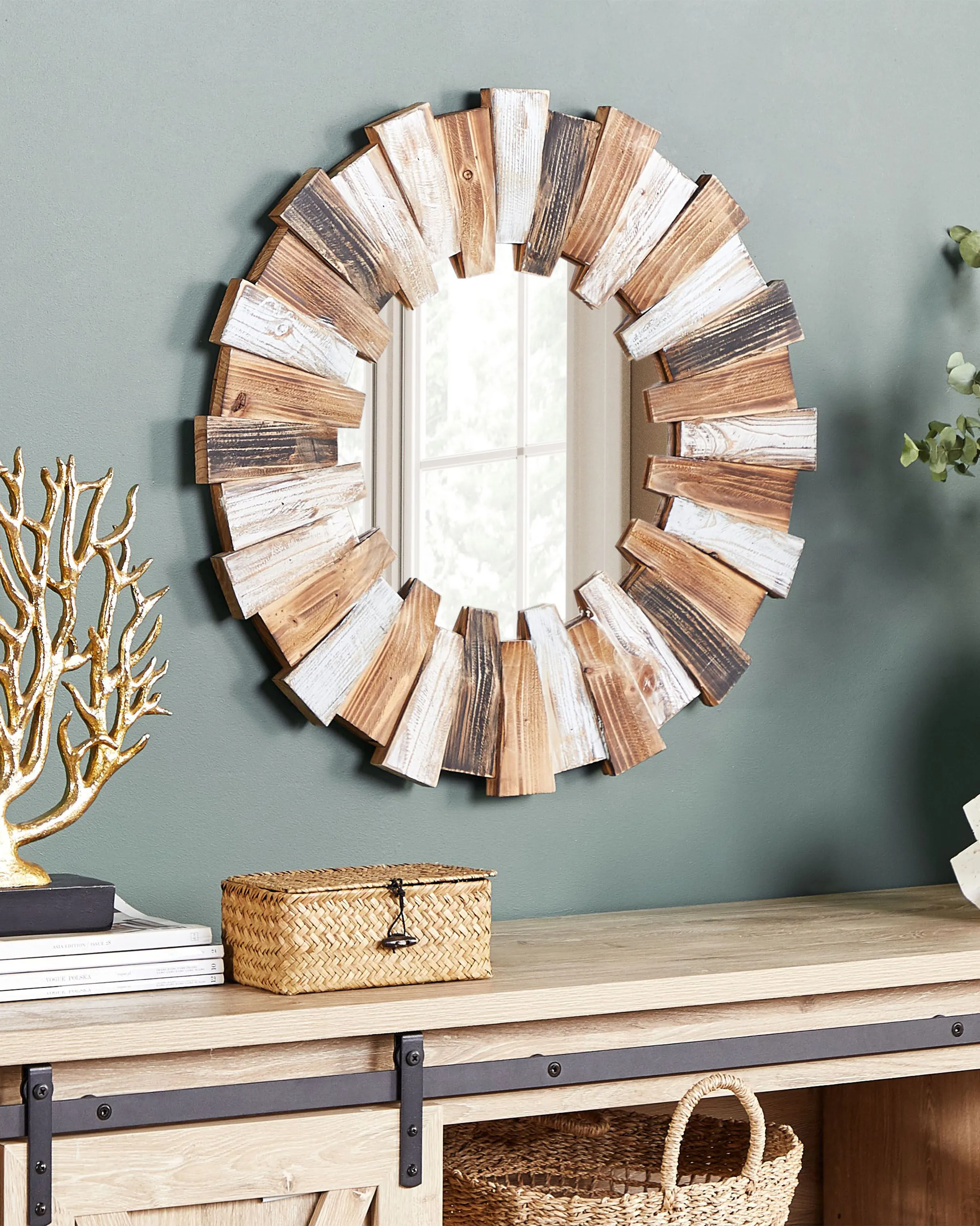 Wall Mirror ECATEPEC 66 cm 66 cm Brown