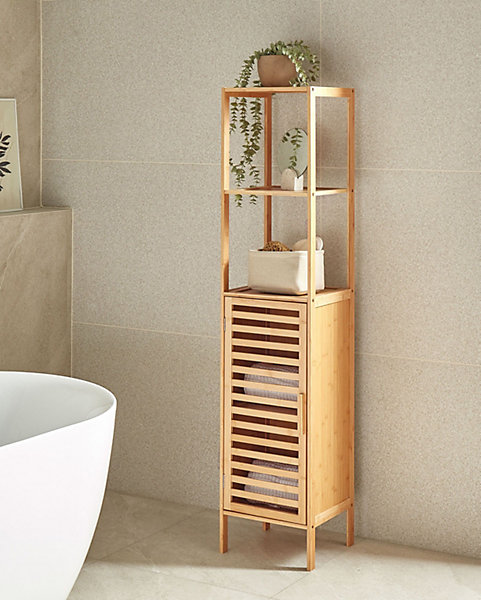 Meuble de rangement OWASSO Bambou Marron clair